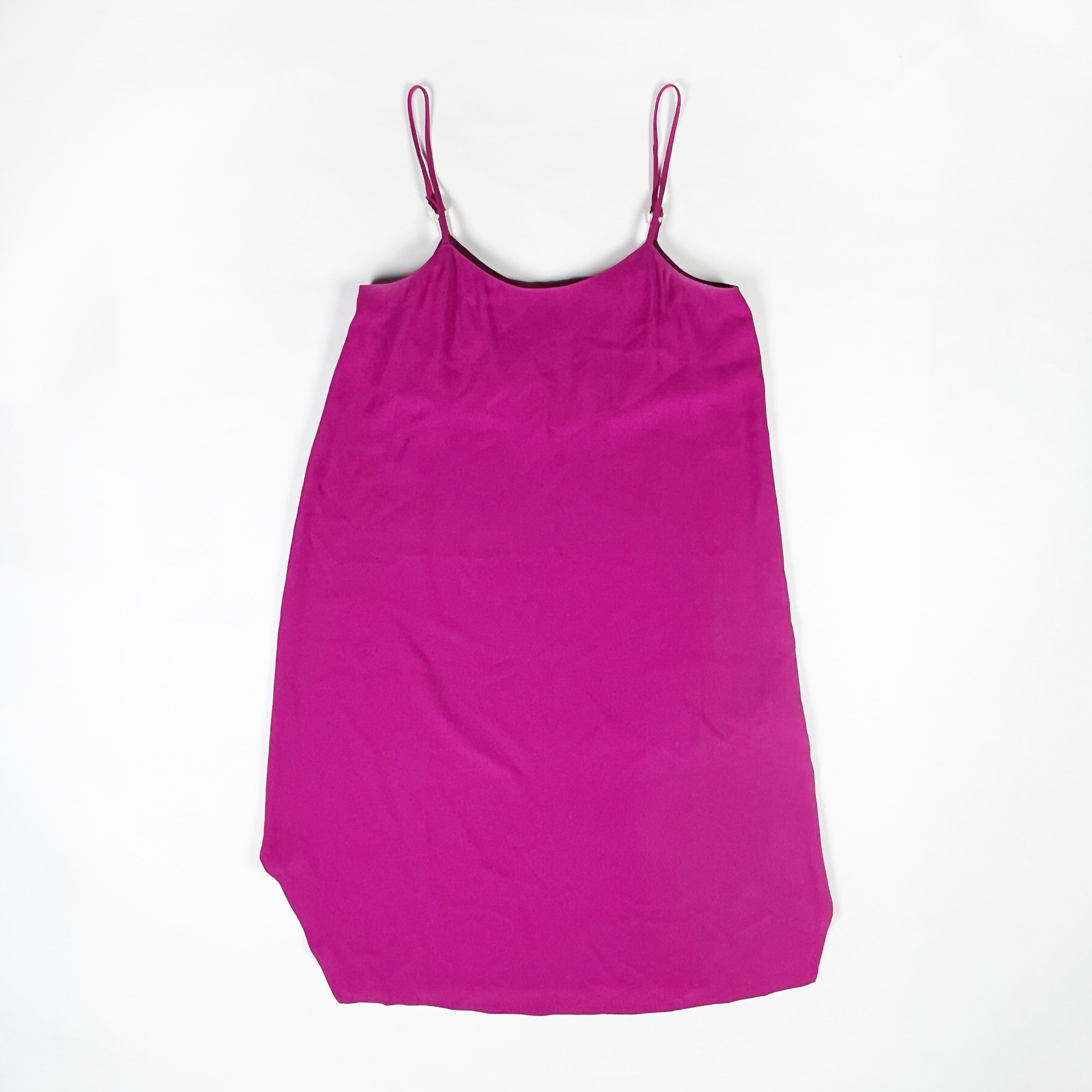 Trina Turk Nara Scoopneck Adjustable Tank Strap Pullover Slip Mini Dress Purple
