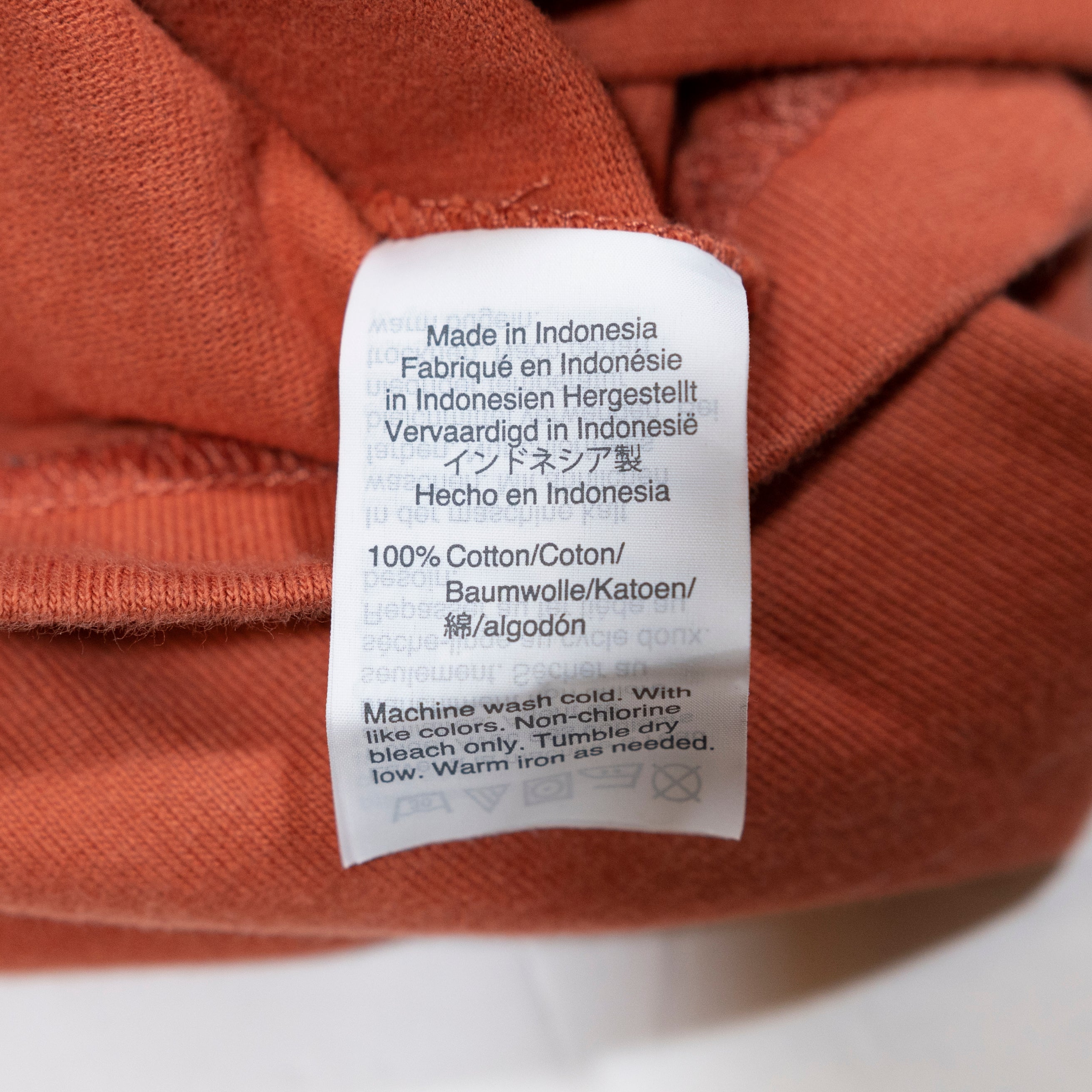 Madewell Chord Bubble Oversize Long Sleeve Crew Neck Pullover Sweater Top Orange