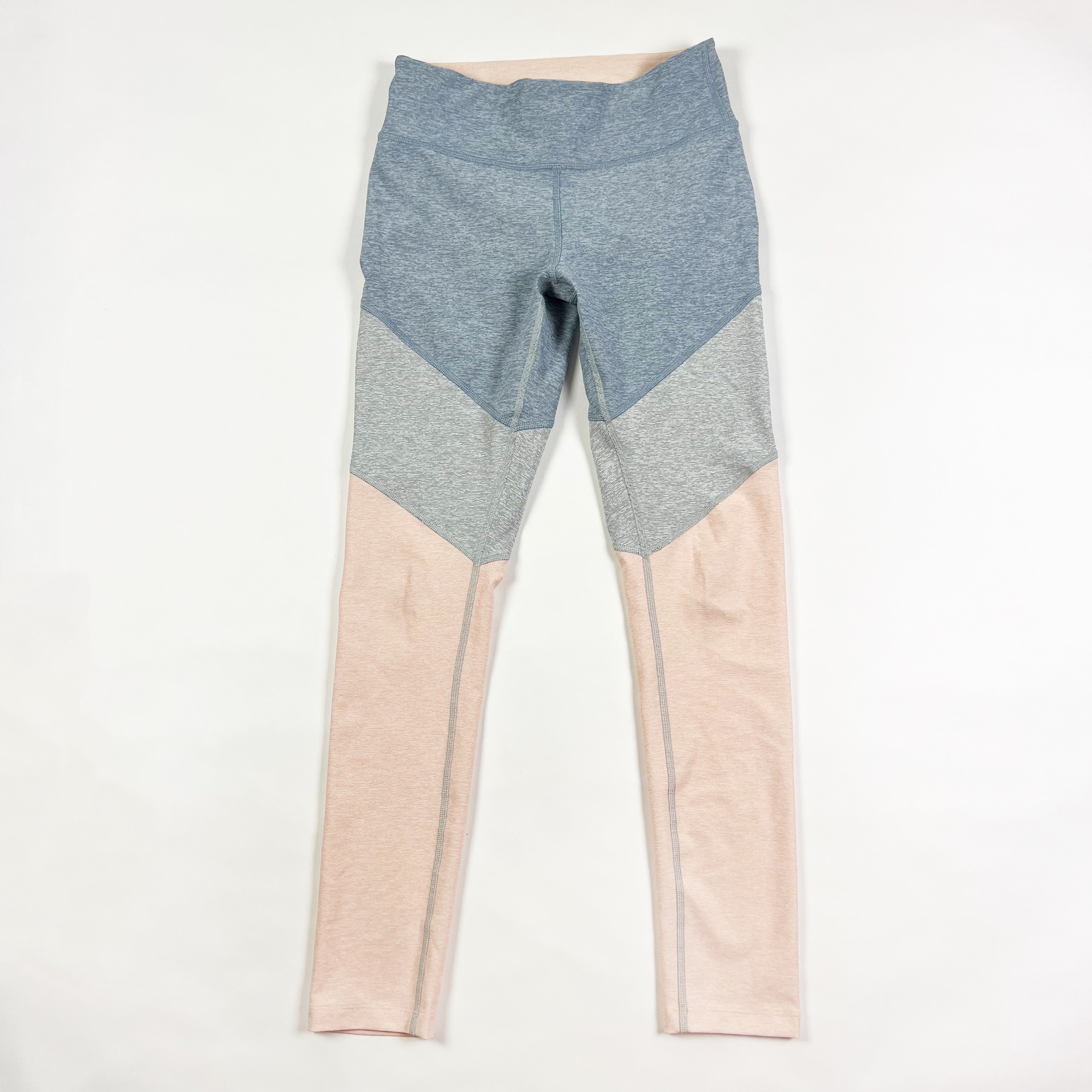 Outdoor Voices Spring 7/8 Crop Athletic Work Out Leggings Pants Pink Gray Small