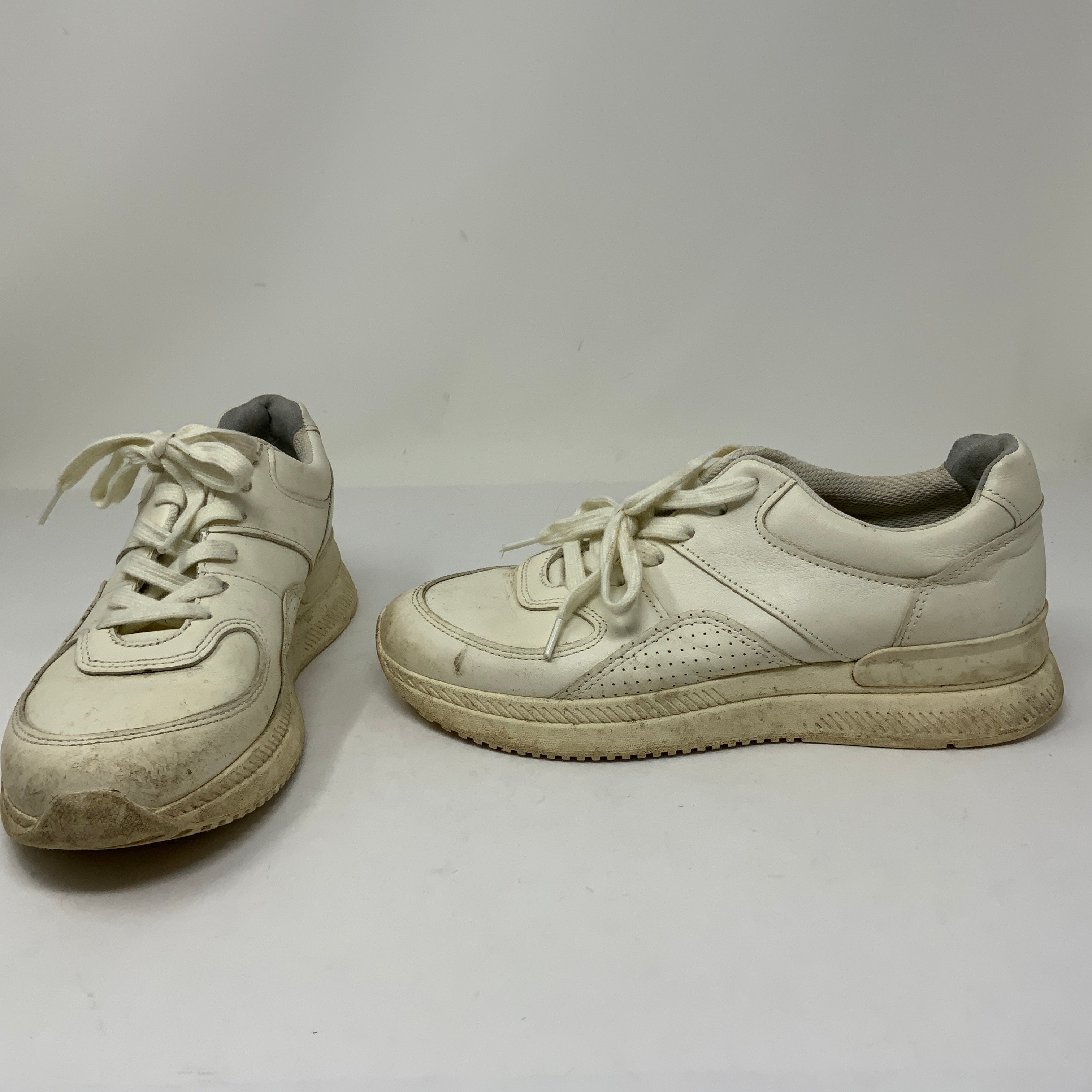 Everlane Renew Women's The Trainer White Leather Athletic Sneakers Shoes 8