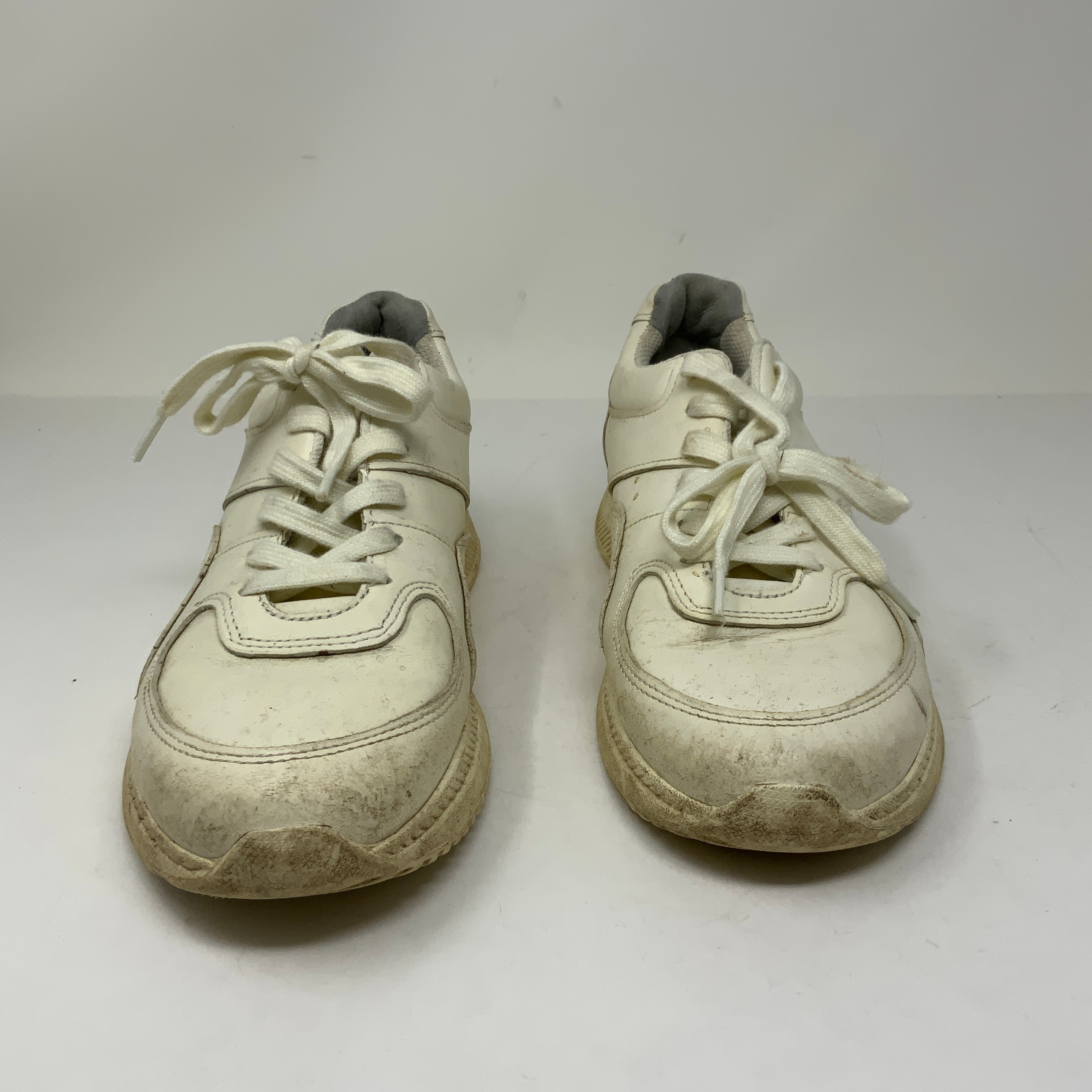 Everlane Renew Women's The Trainer White Leather Athletic Sneakers Shoes 8