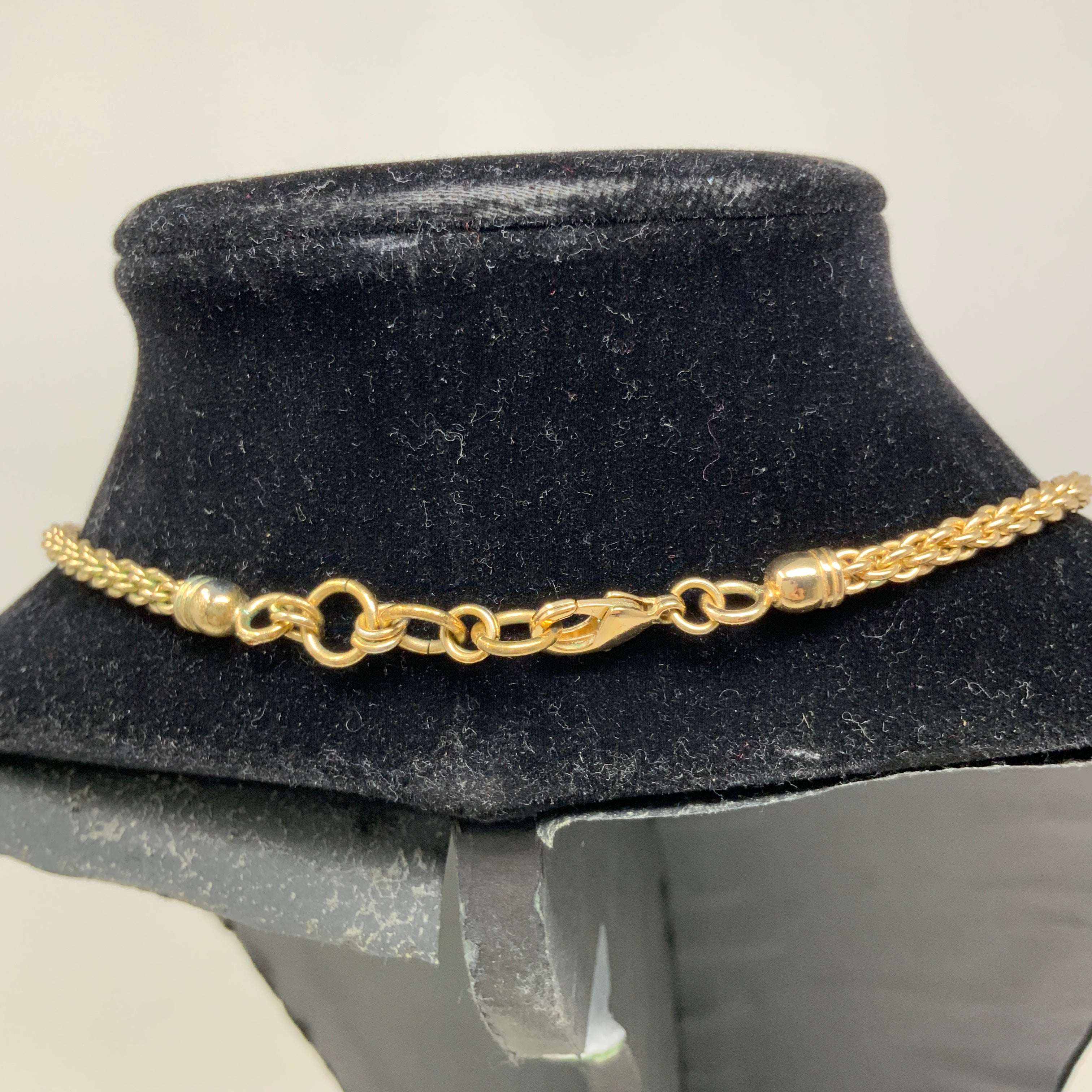 Buba London Faux Crystal Jewel Pearl Beaded Embellished Statement Necklace