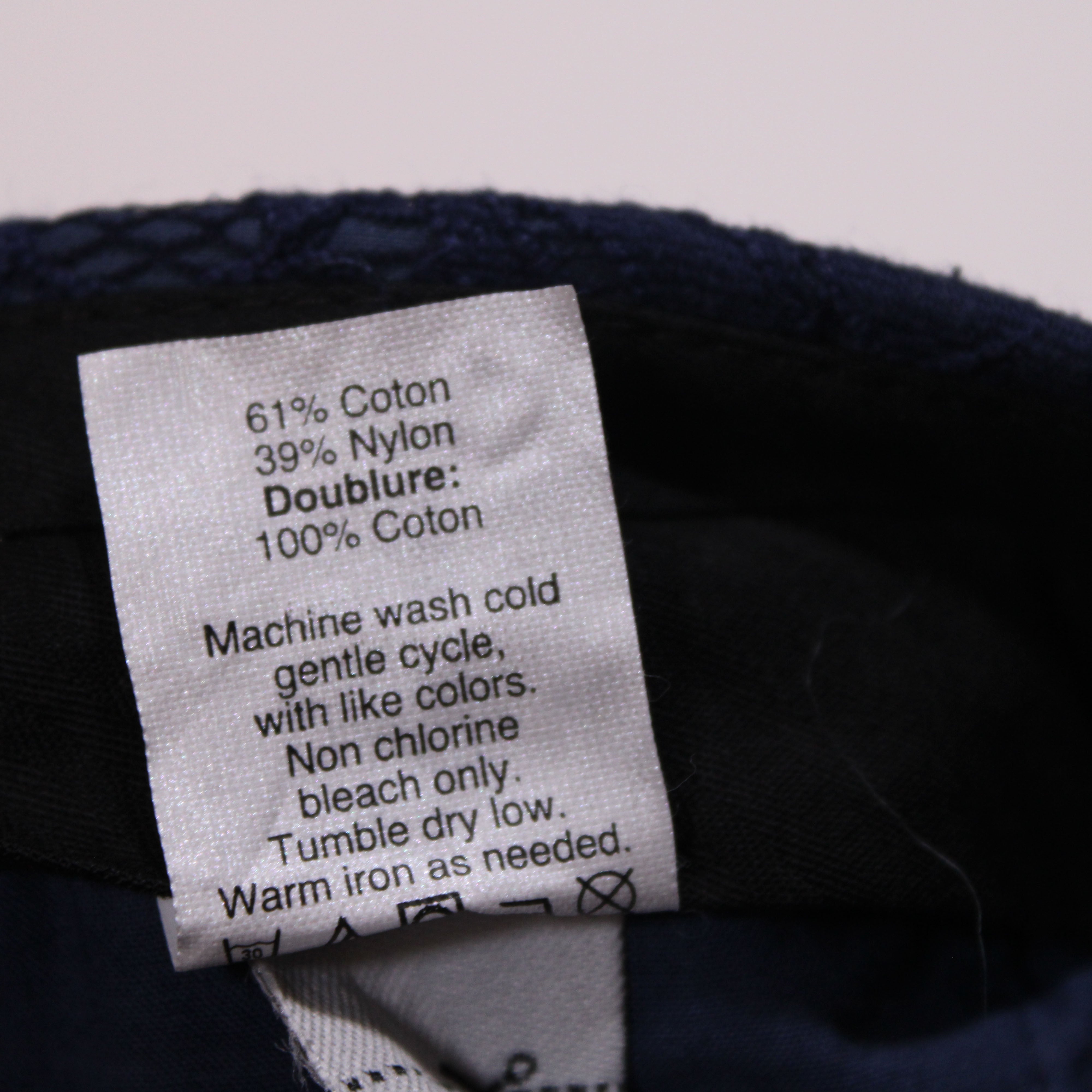 NEW Madewell Lacebloom Cotton Mid Rise Pull On Casual Navy Blue Shorts 6