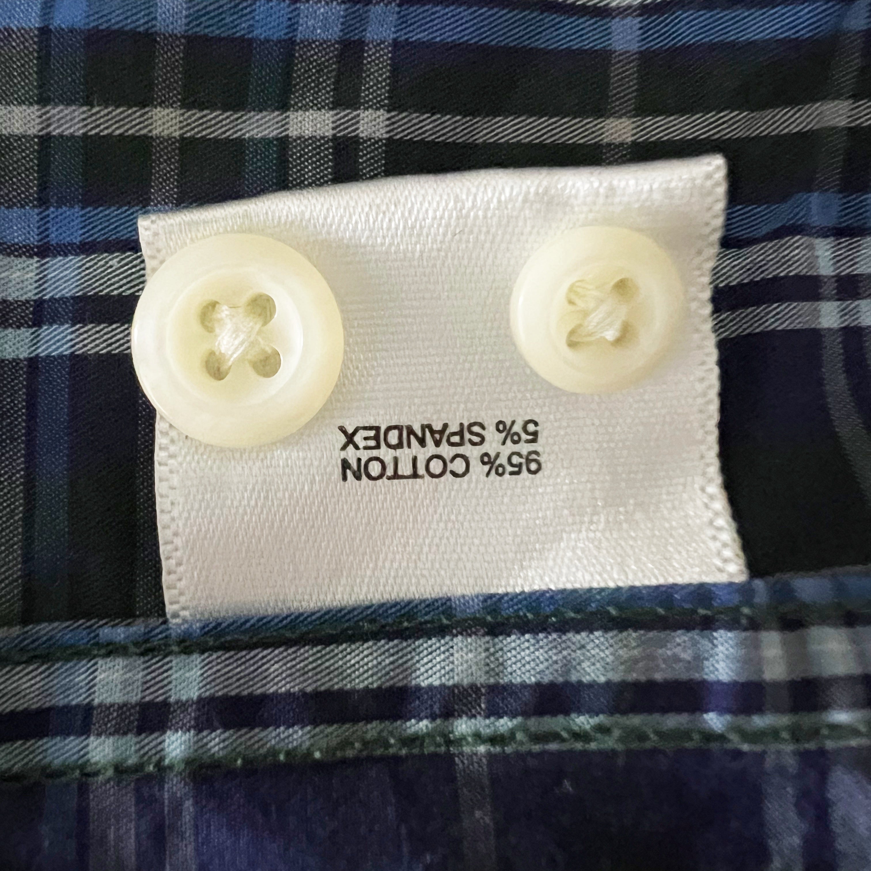 Peter Millar Cotton Poplin Stretch Long Sleeve Collared Button Front Dress Shirt