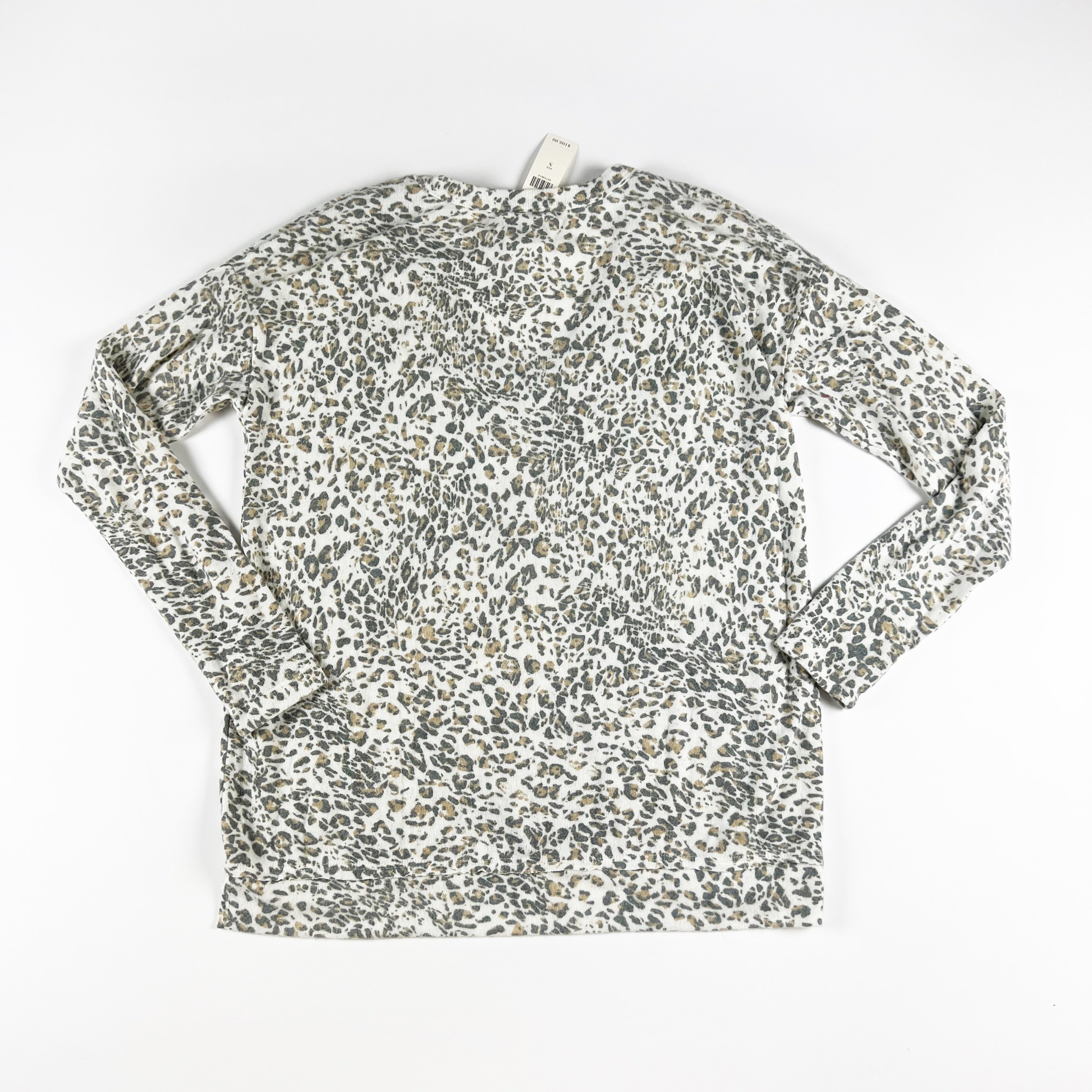 NEW Michael Stars x Anthropologie Cheetah Leopard Animal Print Brushed Sweater