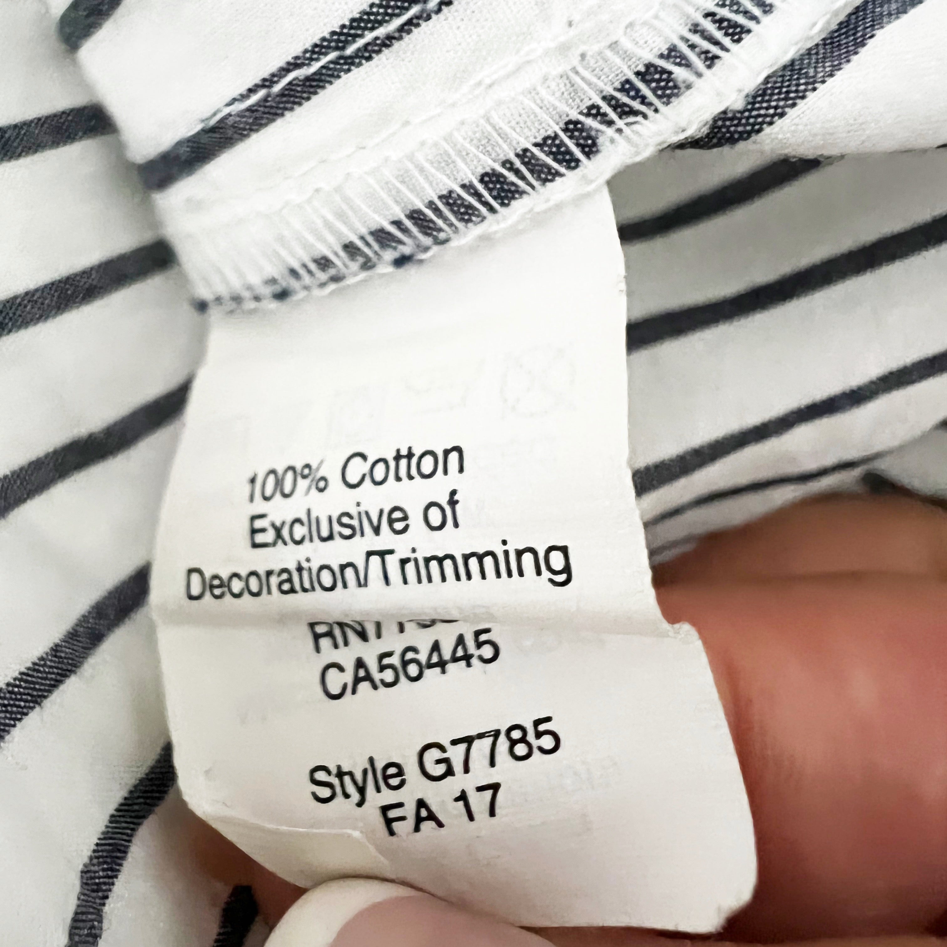 Madewell Cotton Poplin Stripe Embroidered Breeze Pullover Dress Smoked Graphite