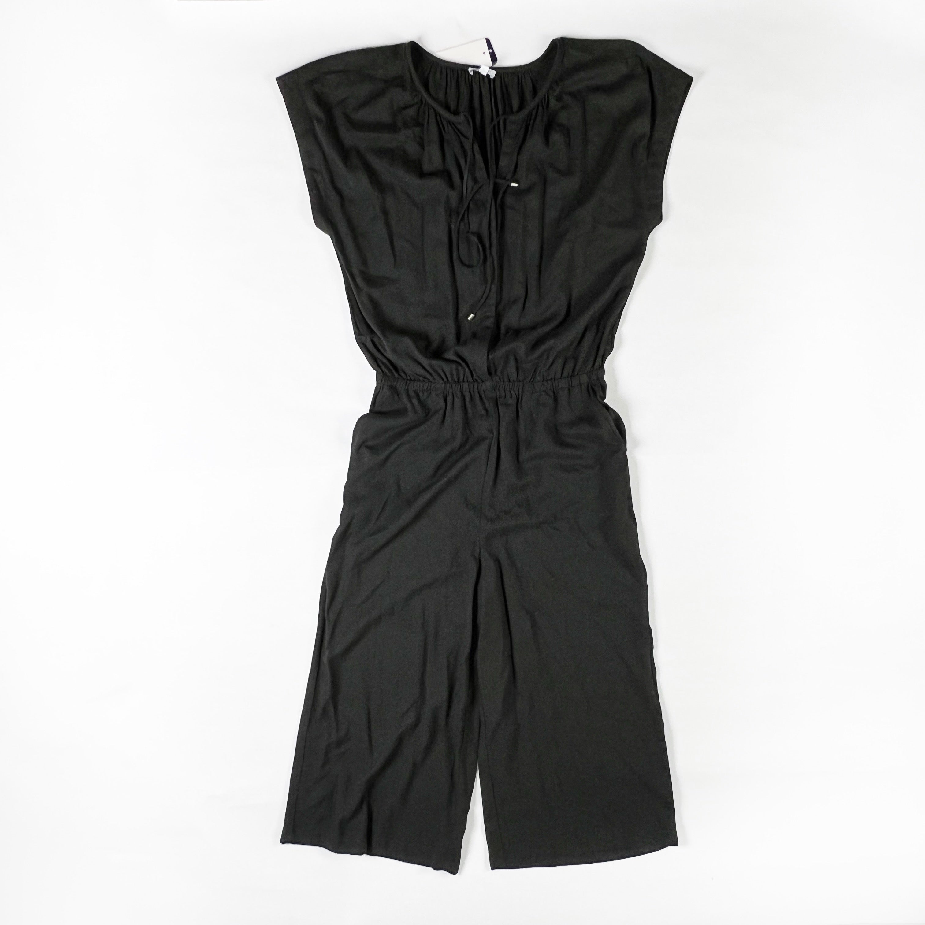 NEW Splendid Lightweight Ultra Soft Snap Front Cinch Waist Jumpsuit One Piece M