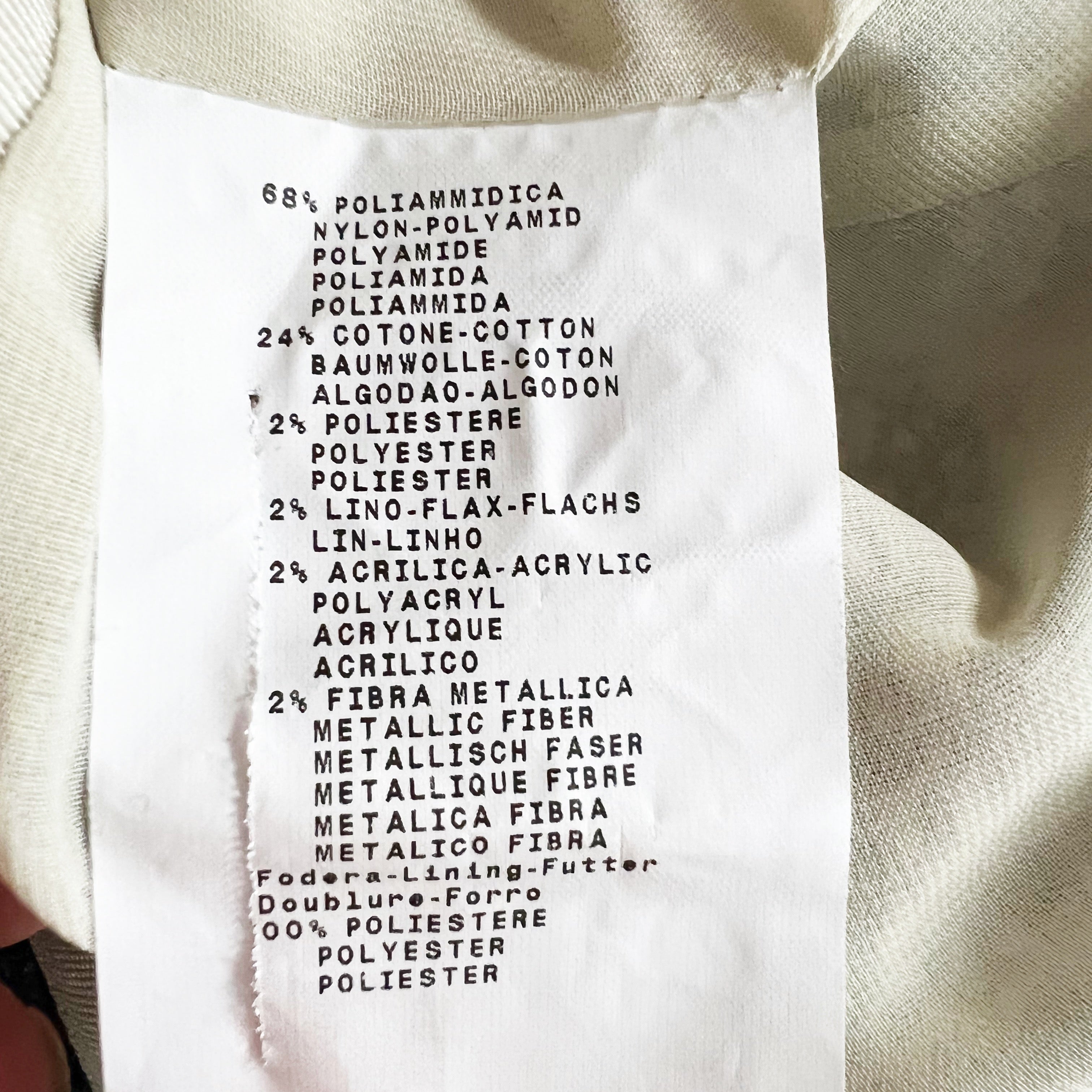 Armani Collezioni Made In Italy Cotton Textured Tweed Boucle Metallic Blazer 12