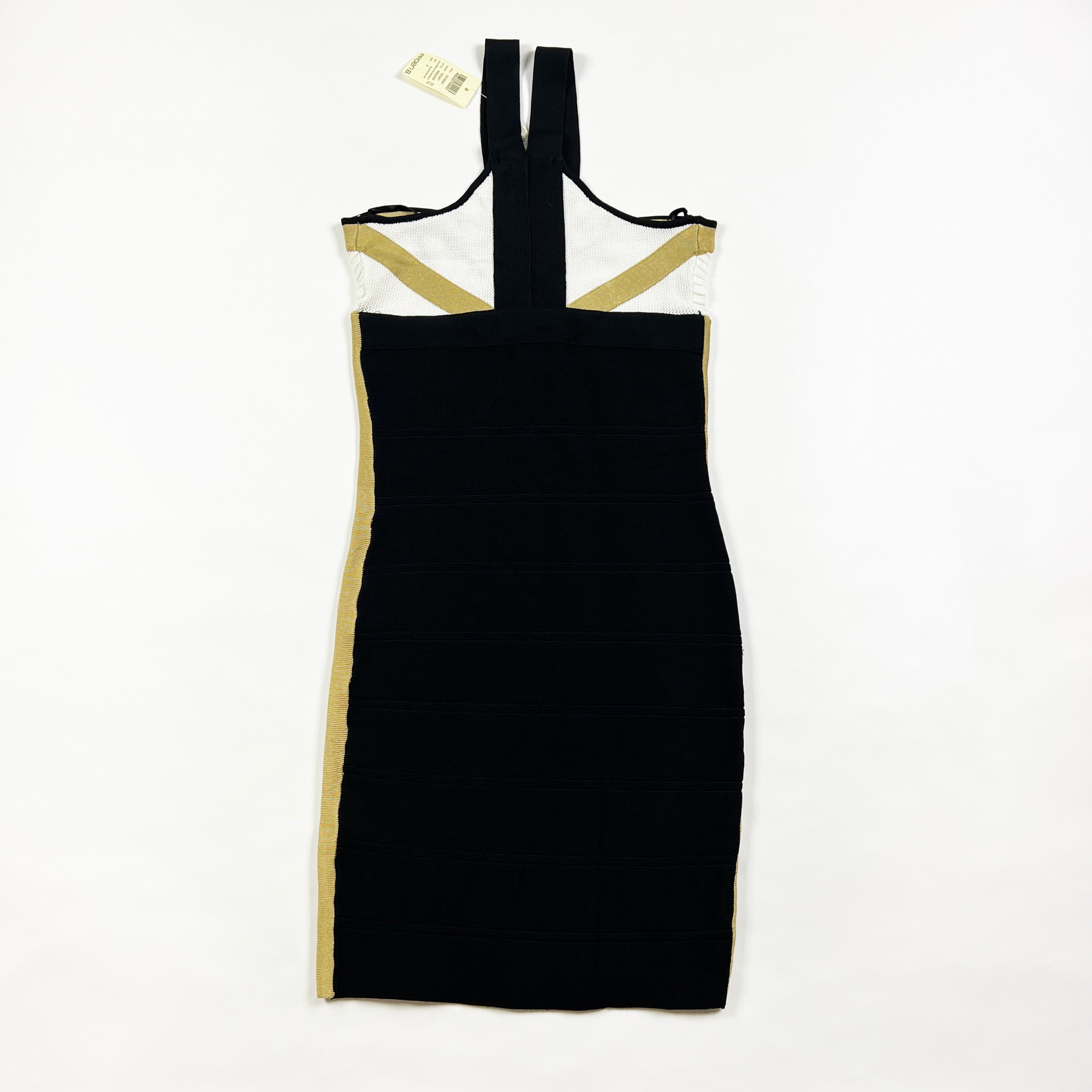 NEW Arden B. Bandage Strap Knit V Neck Bodycon Mini Cocktail Party Dress Black