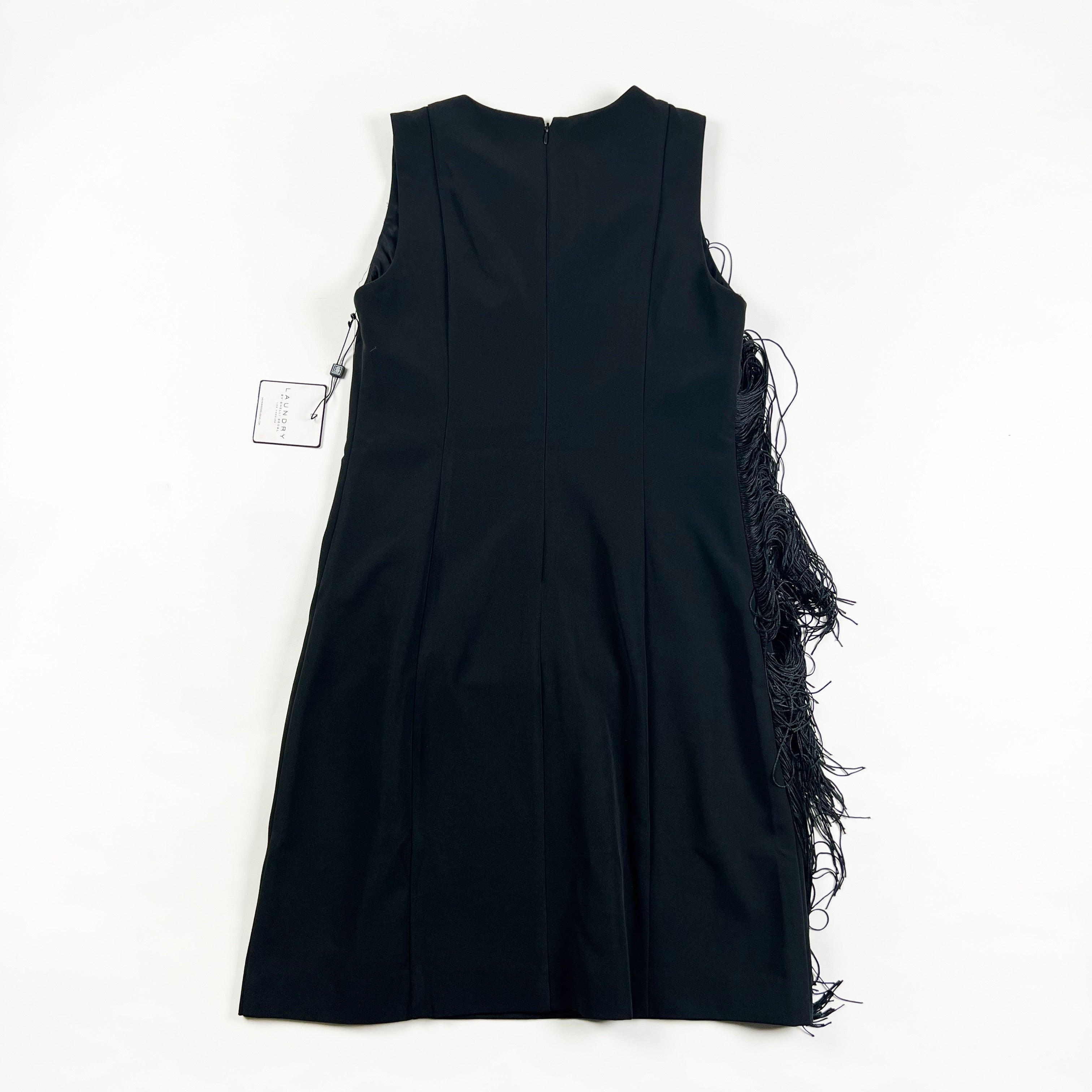 NEW Laundry By Shelli Segal Tassel Fringe Sleeveless Pullover Mini Sheath Dress