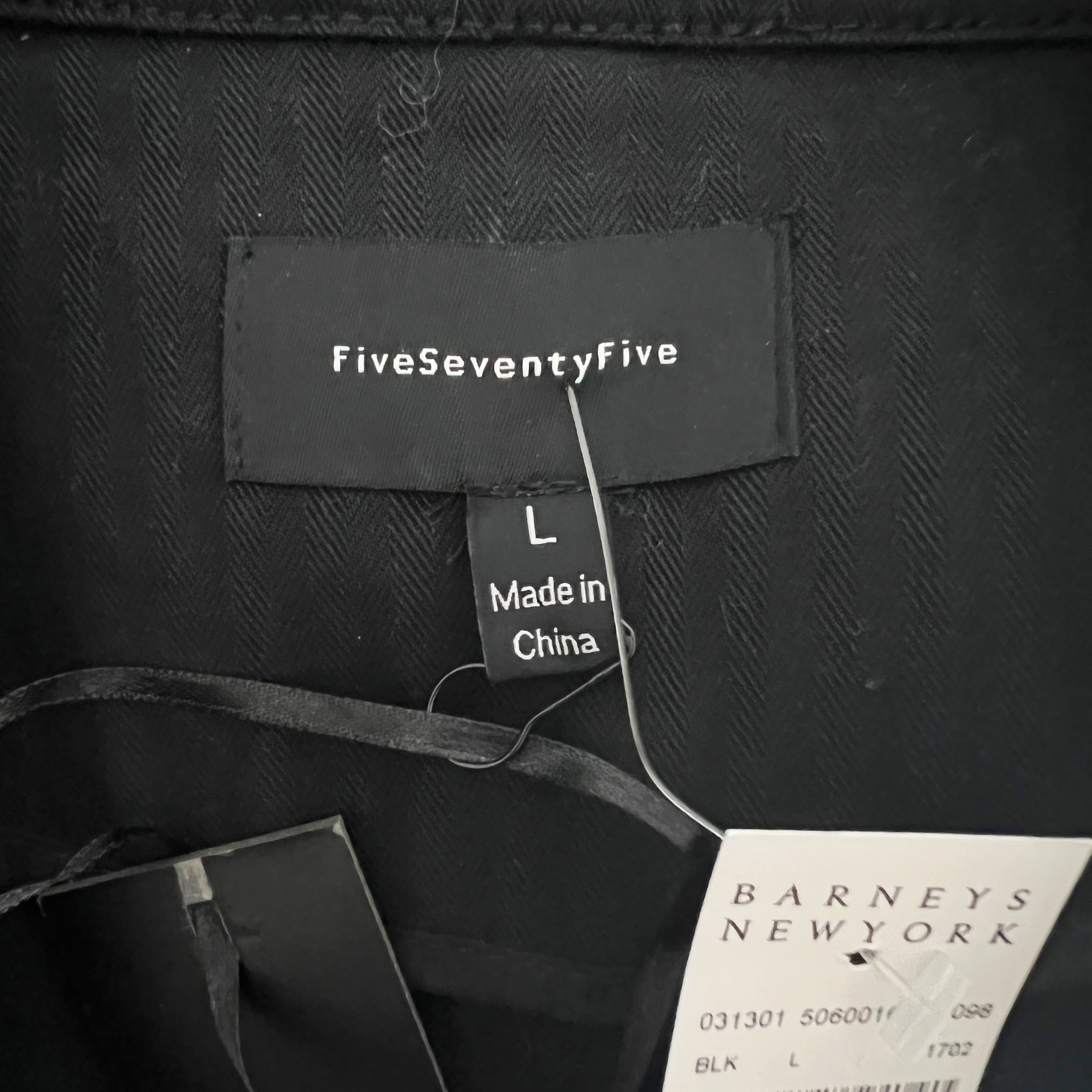 NEW Greylin FiveSeventyFive Cotton Collared Long Sleeve Belted Utility Jacket L