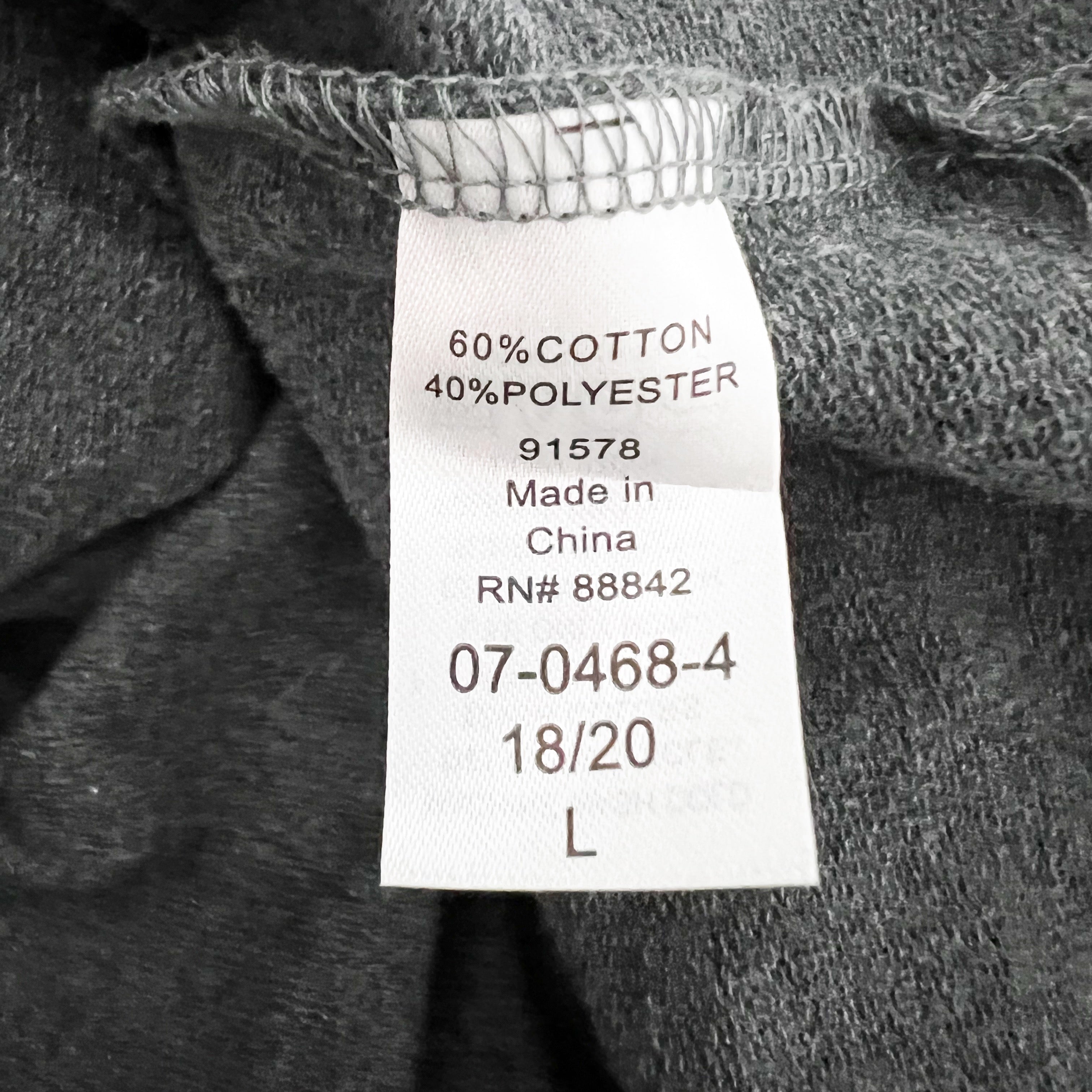 Ellos Cotton Blend Pearl Beaded Embellished Crew Neck Pullover Gray Sweater