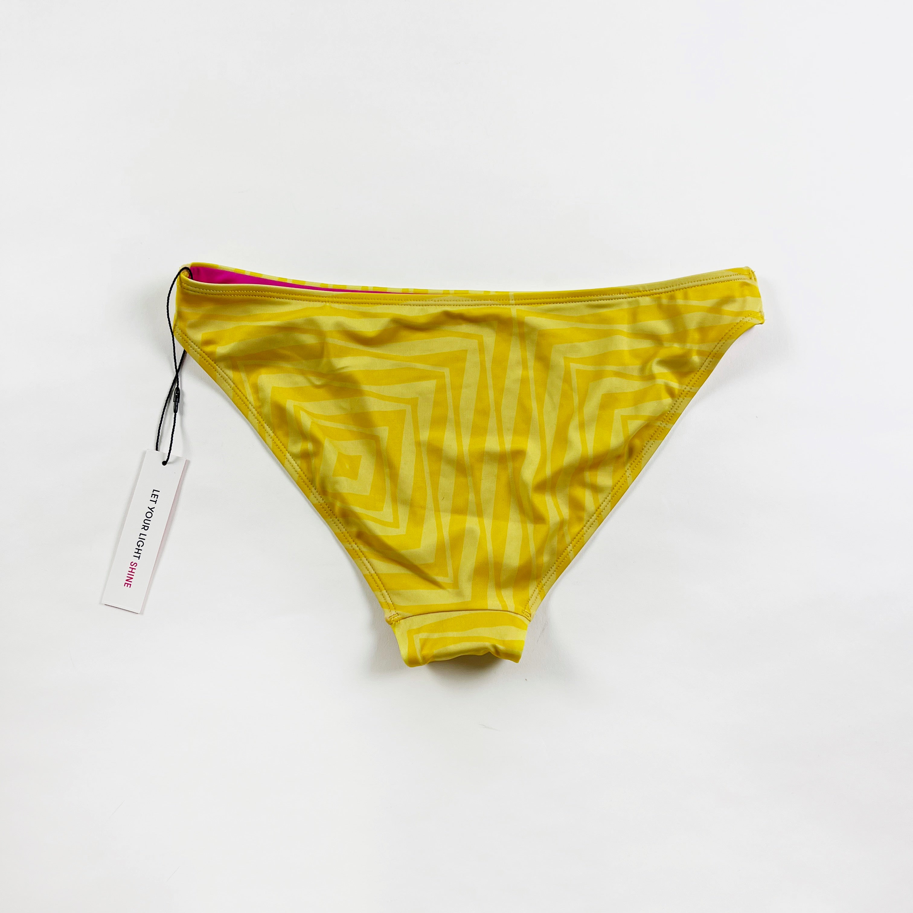 NEW Terez Electric Lemonade Yellow Full Coverage Bikini Swim Bathing Suit Bottom