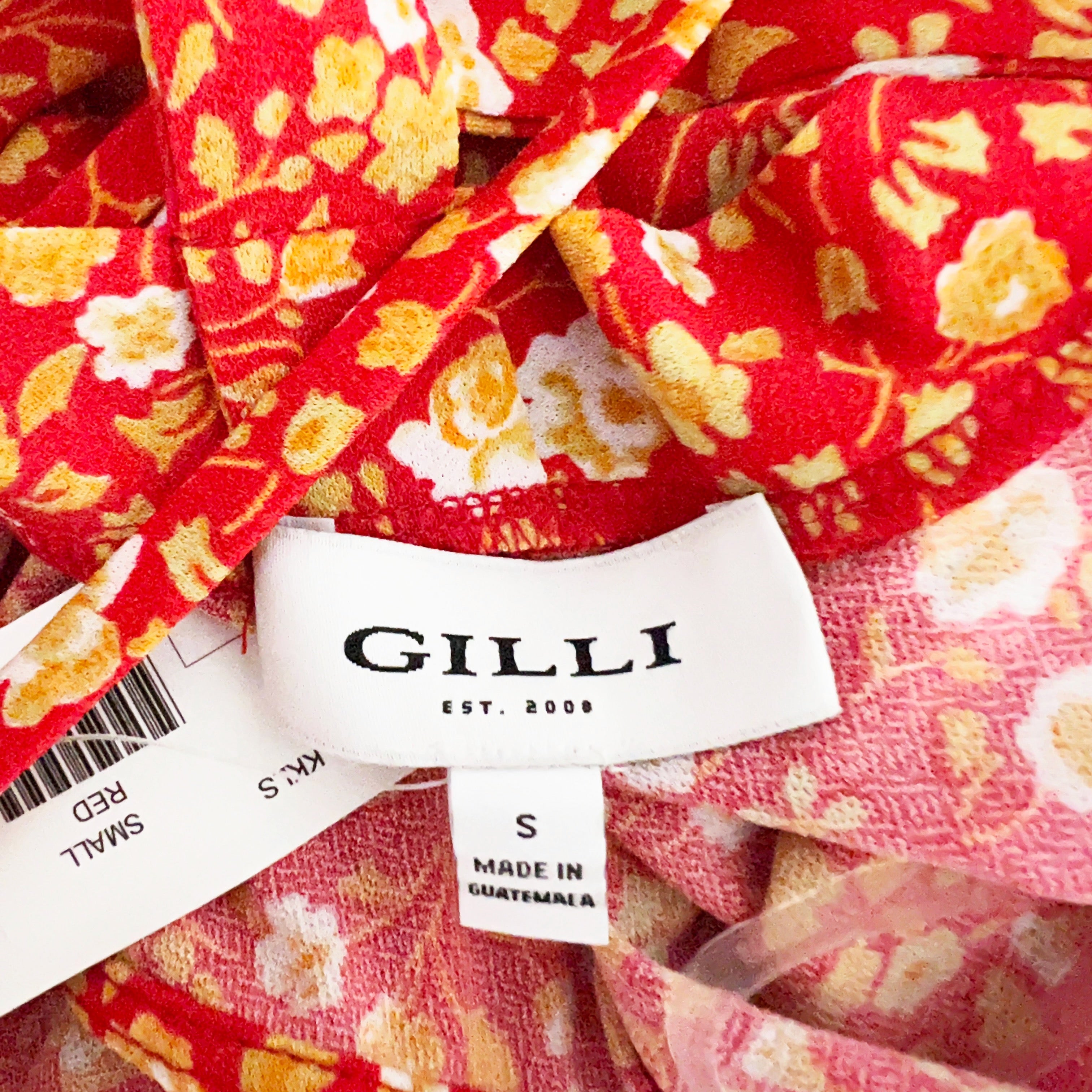 NEW Gilli Ditsy Micro Floral Flower Print Pattern Stretch Cami Tank Top Shirt S