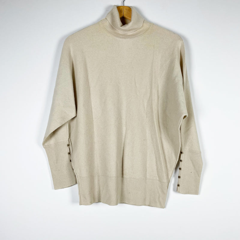 Brochu Walker Cashmere Wool Knit Stretch Turtleneck Long Sleeve Pullover Sweater