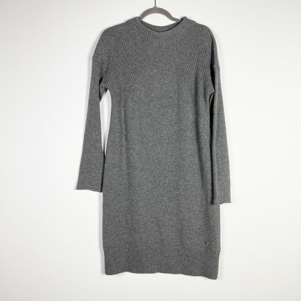 Bogner Giannina Wool Cashmere Knit Stretch Crew Neck Pullover Sweater Dress 4