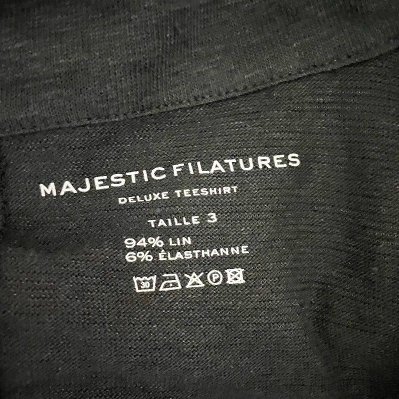 Majestic Filatures Deluxe Teeshirt Linen Elastic Stretch Blend Collared Jacket