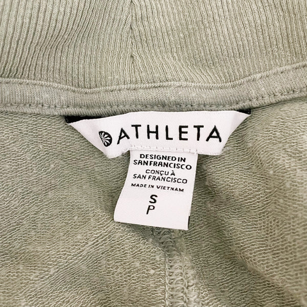 Athleta Women's Pranayama Restore Nirvana Open Front Cardigan Wrap Fern Green S