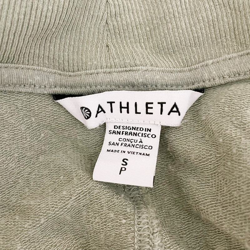 Athleta Women's Pranayama Restore Nirvana Open Front Cardigan Wrap Fern Green S