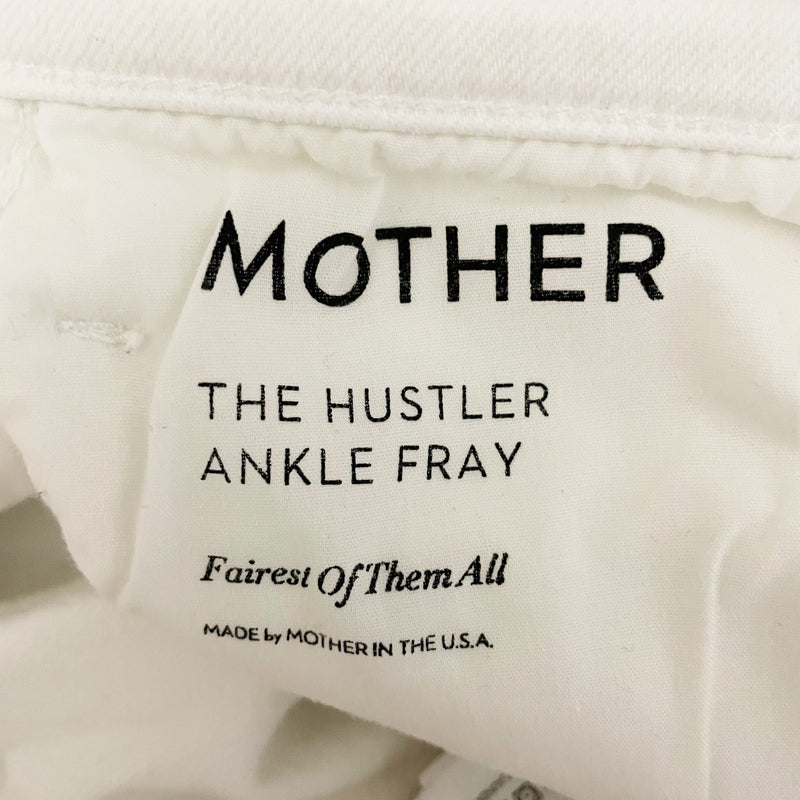 Mother Denim The Hustler Ankle Fray Fairest Of The All Cotton Stretch Jeans 29