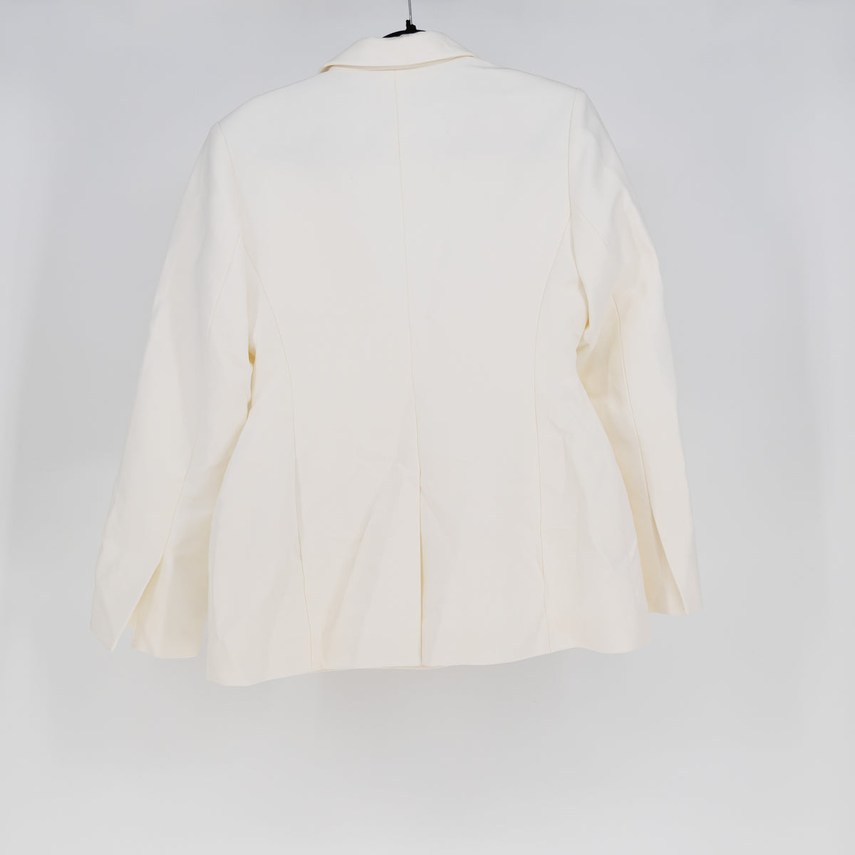 The Frankie Shop Women's Cotton Two Button Blazer Jacket Solid White M/L
