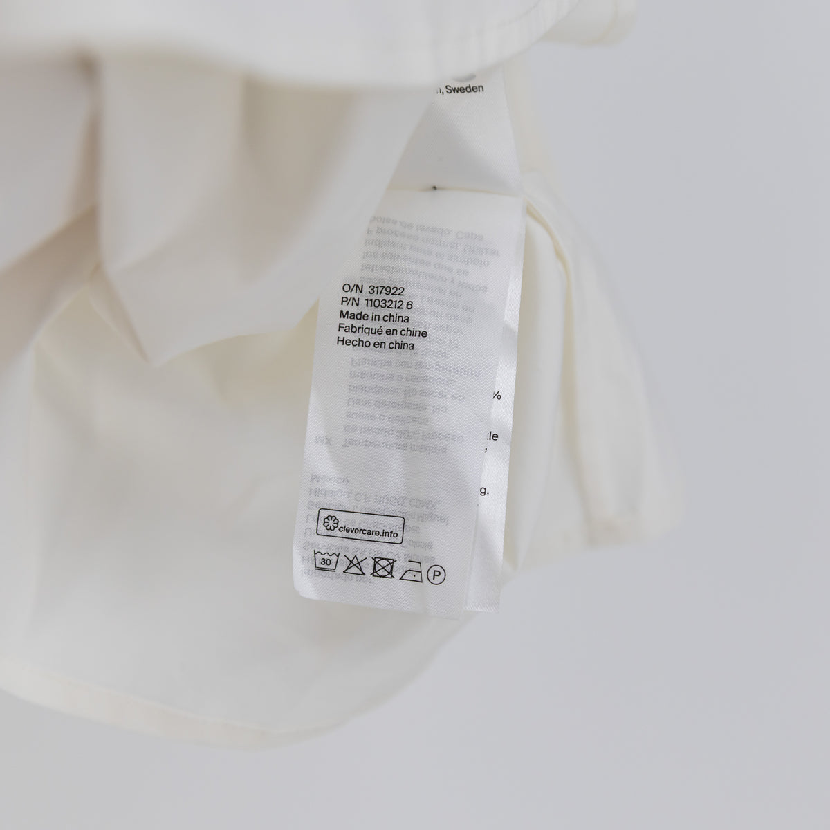 NEW COS Women's Cotton Poplin Asymmetric Strap Mini Dress White 12&nbsp;