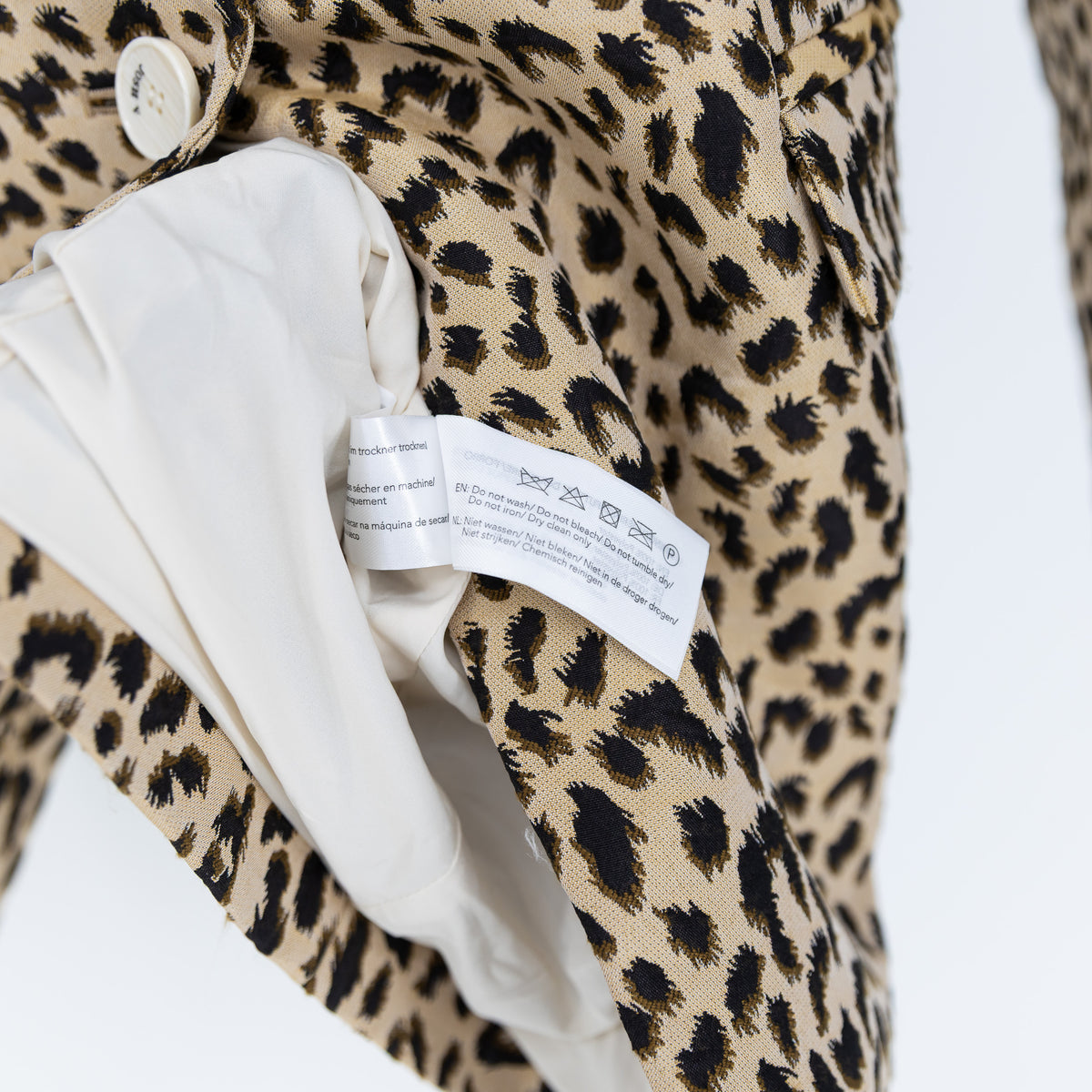 Josh V Charlize Regular Fit Cheetah Leopard Animal Print Pattern Blazer Jacket