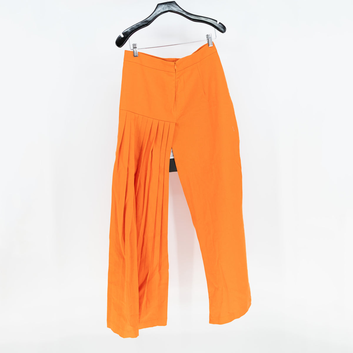 NEW Hood By Air Cotton Stretch One Sided High Low Hem Pleated Maxi Mini Skirt L