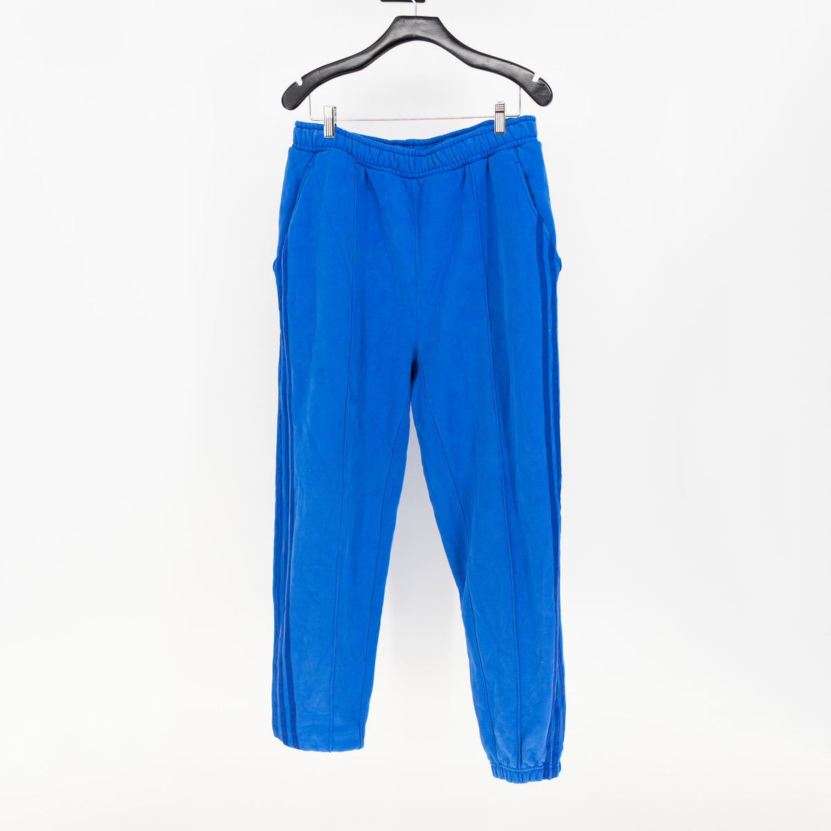 Adidas x Ivy Park Women's Cotton Terry Lined Mid Rise Jogger Sweat Pants Blue L