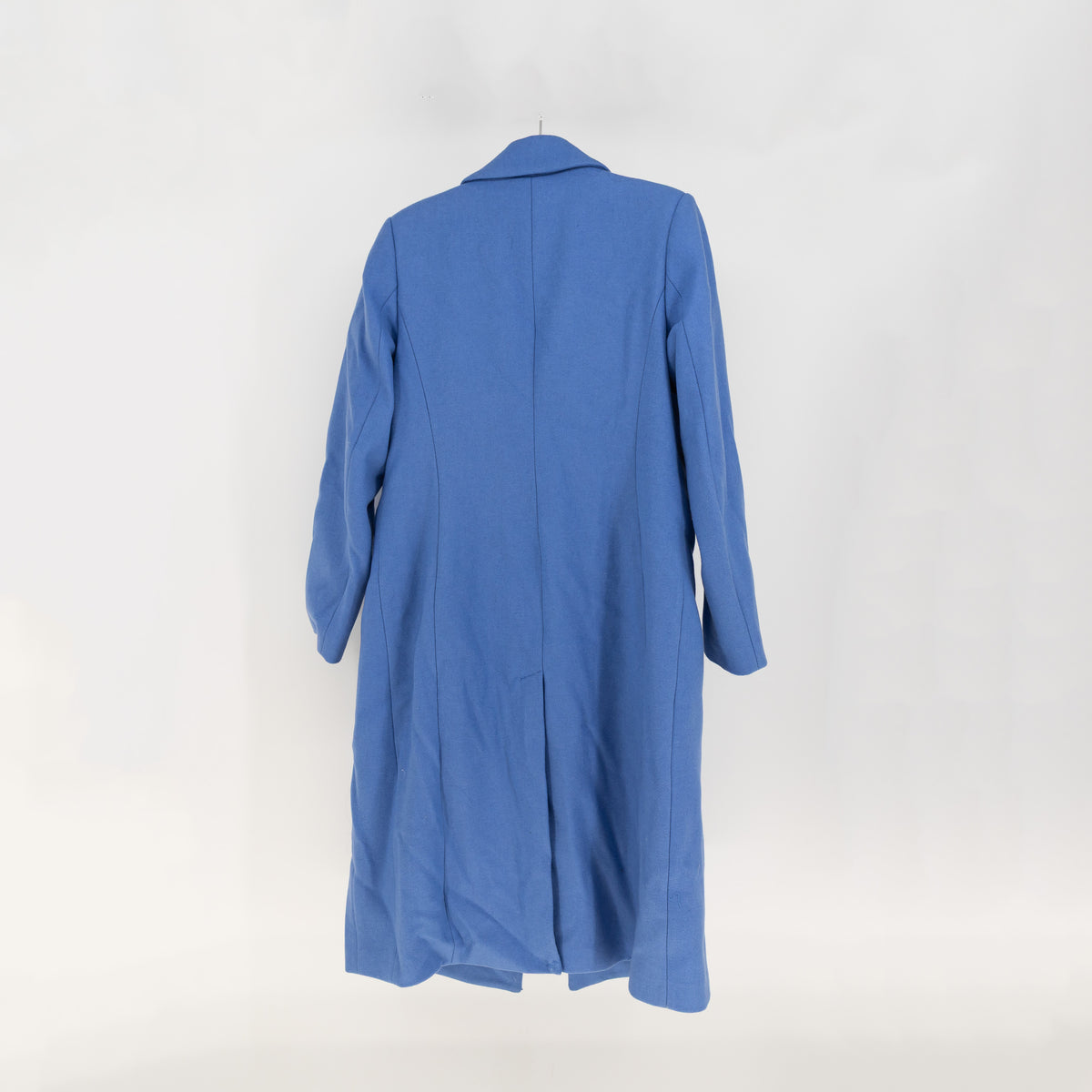Avec Les Filles Wool Blend Felt Pea Coat Jacket Silverlake Blue Large