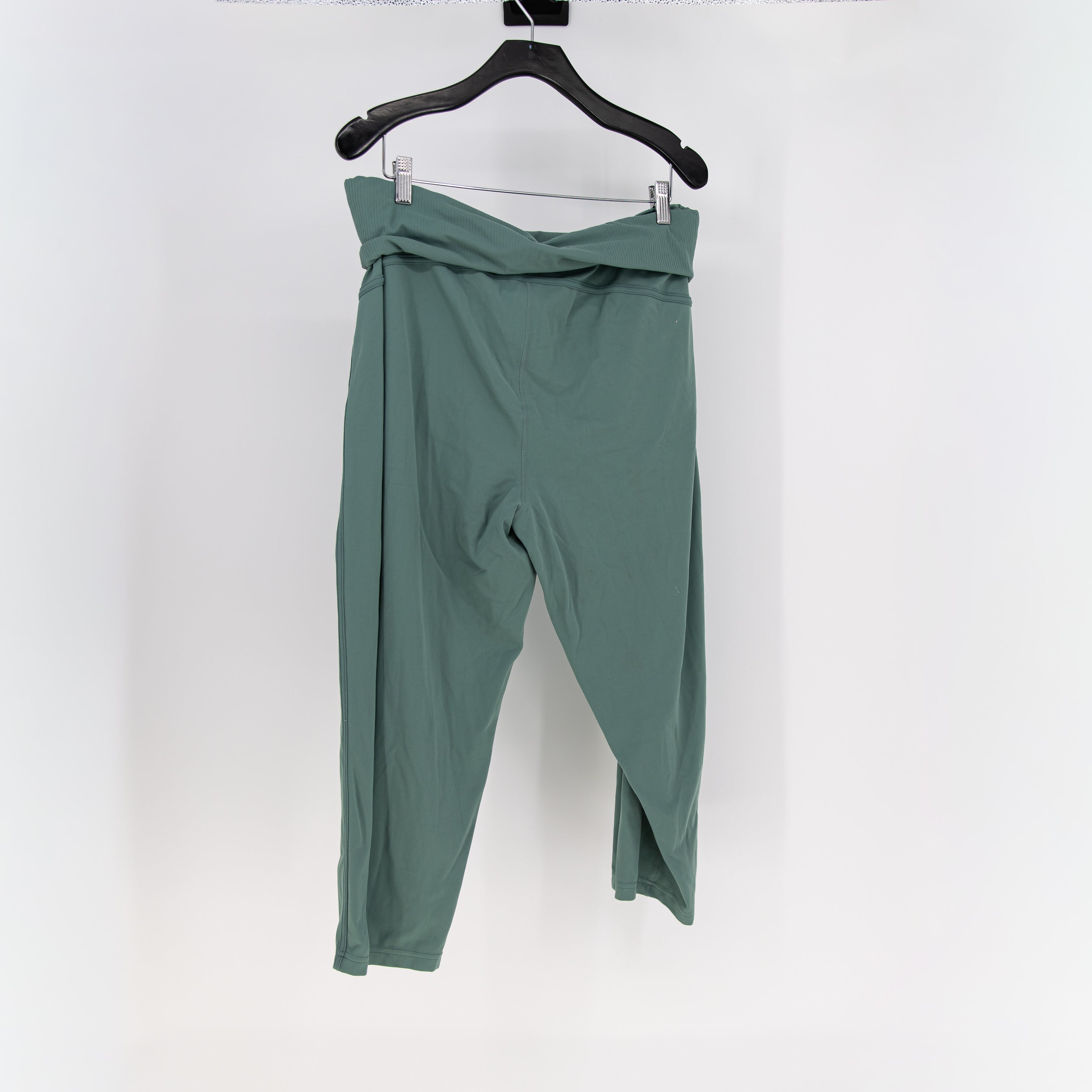 Lululemon Women's Align Ribbed Waist Cropped Jogger Pants Tidewater Teal 12