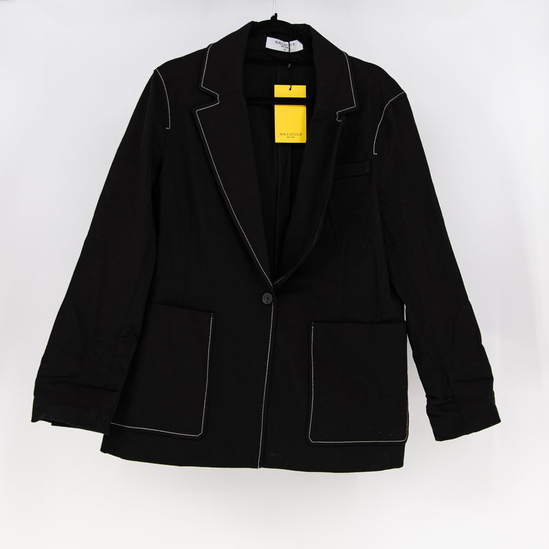 M.M. LaFleur Grenville Jacket Contrast Stitch Better Than Denim Blazer Jacket 14