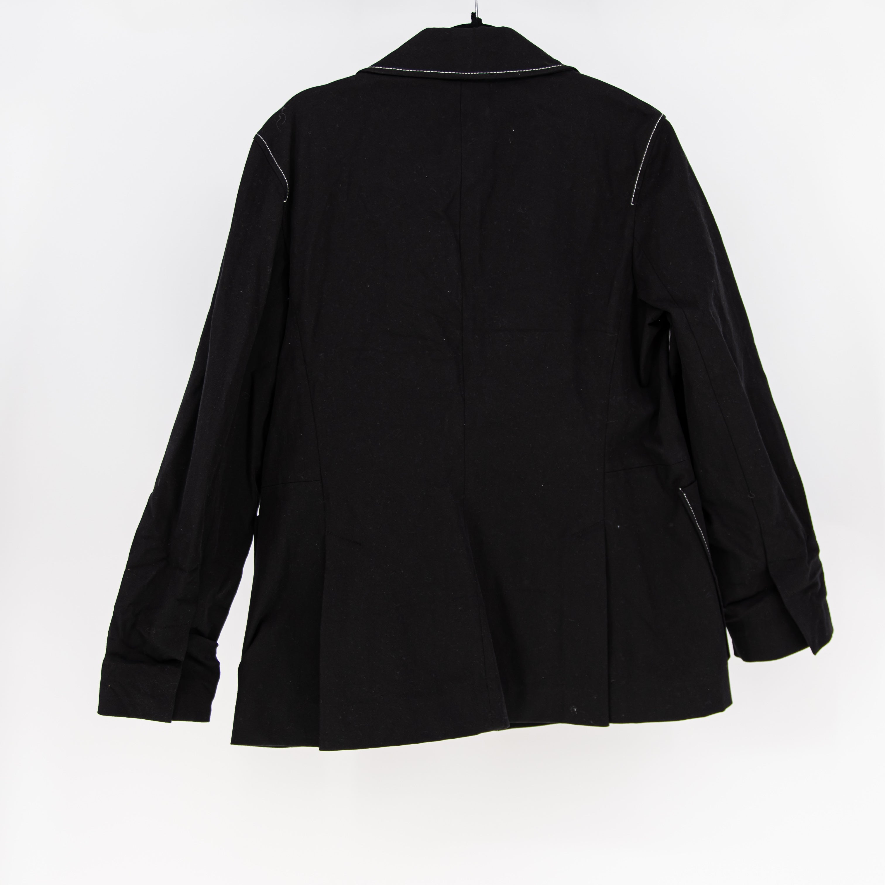 M.M. LaFleur Grenville Jacket Contrast Stitch Better Than Denim Blazer Jacket 14