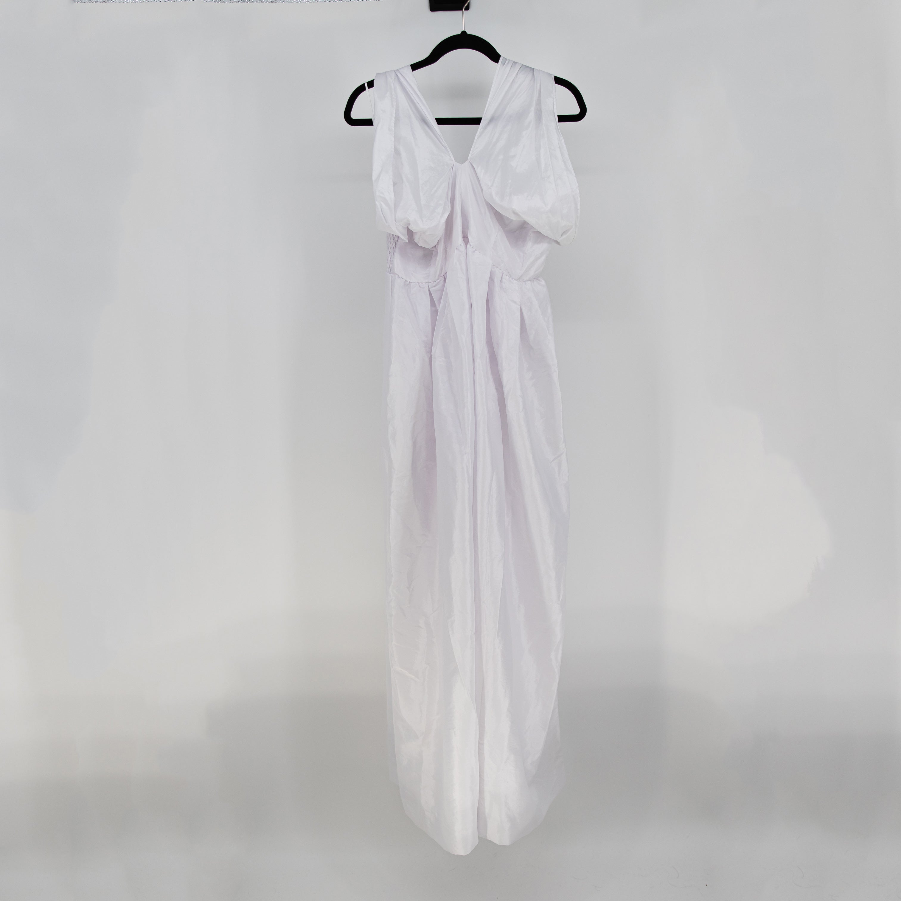 NEW Free People Water Resistant Halterneck Sleeveless Maxi Dress Solid White XL
