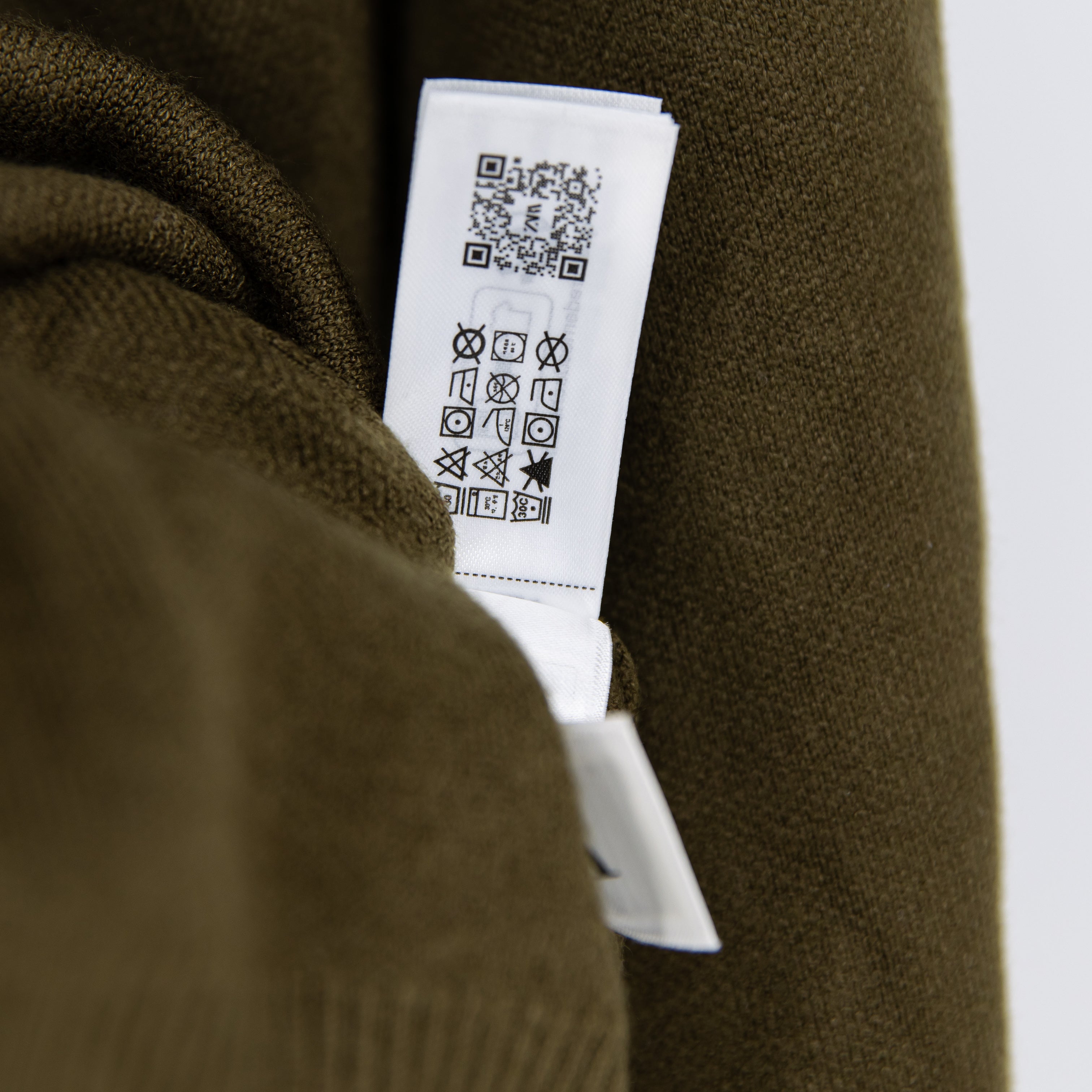 NEW Zara Knit Stretch Pullover Hoodie Sweater Sweatshirt Olive Green XL