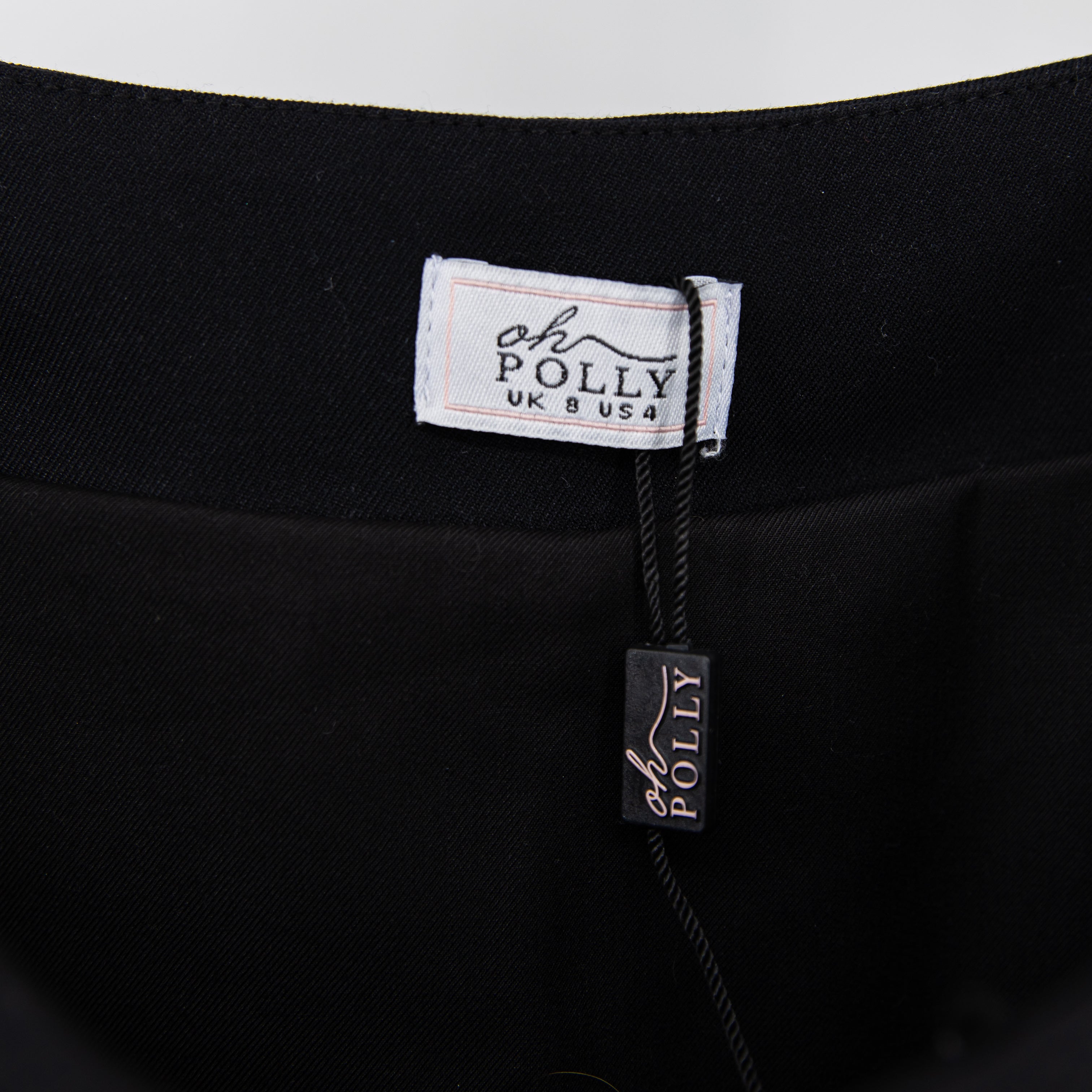 Oh Polly Women's School Girl Pleated Mini Skirt Black 4