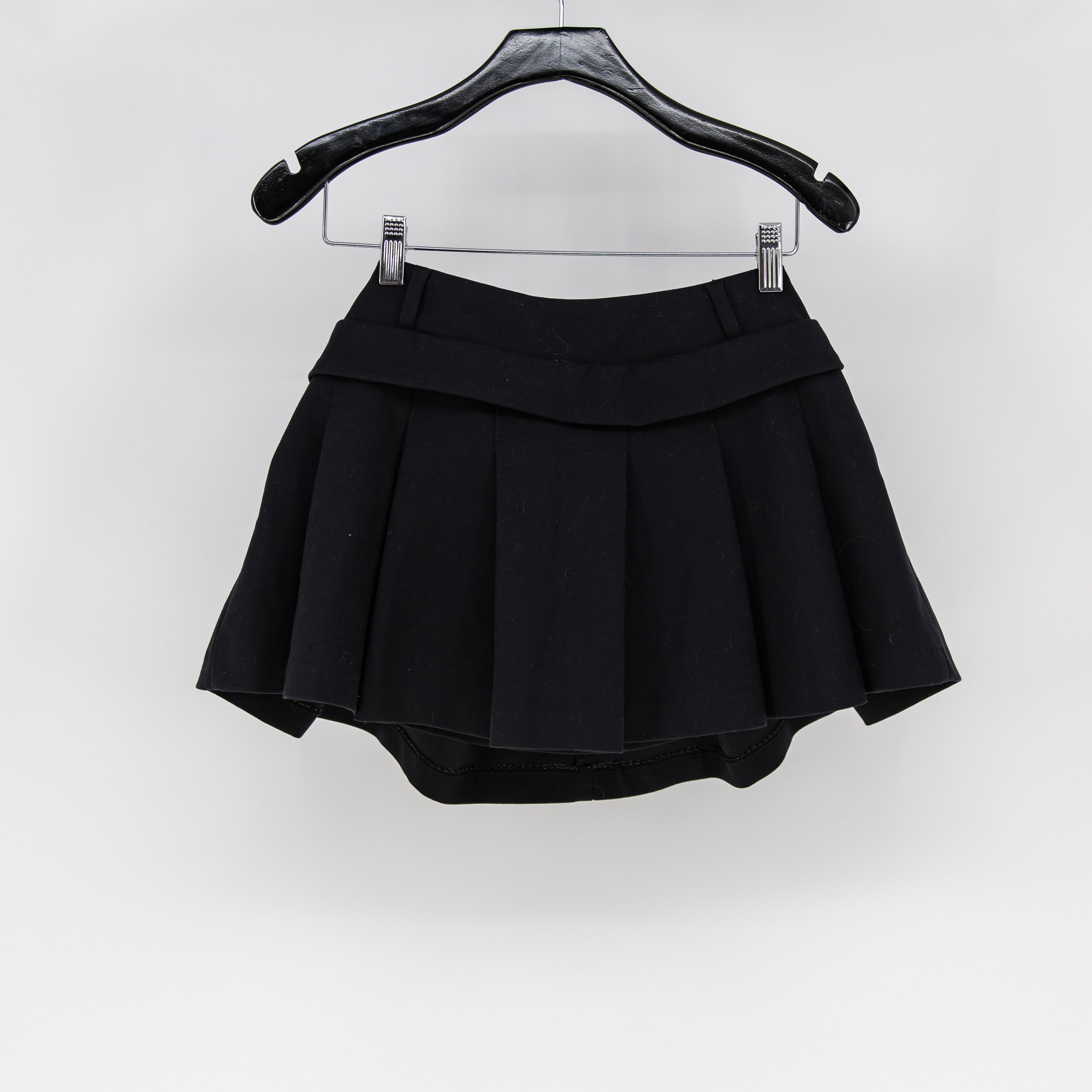 Oh Polly Women's School Girl Pleated Mini Skirt Black 4