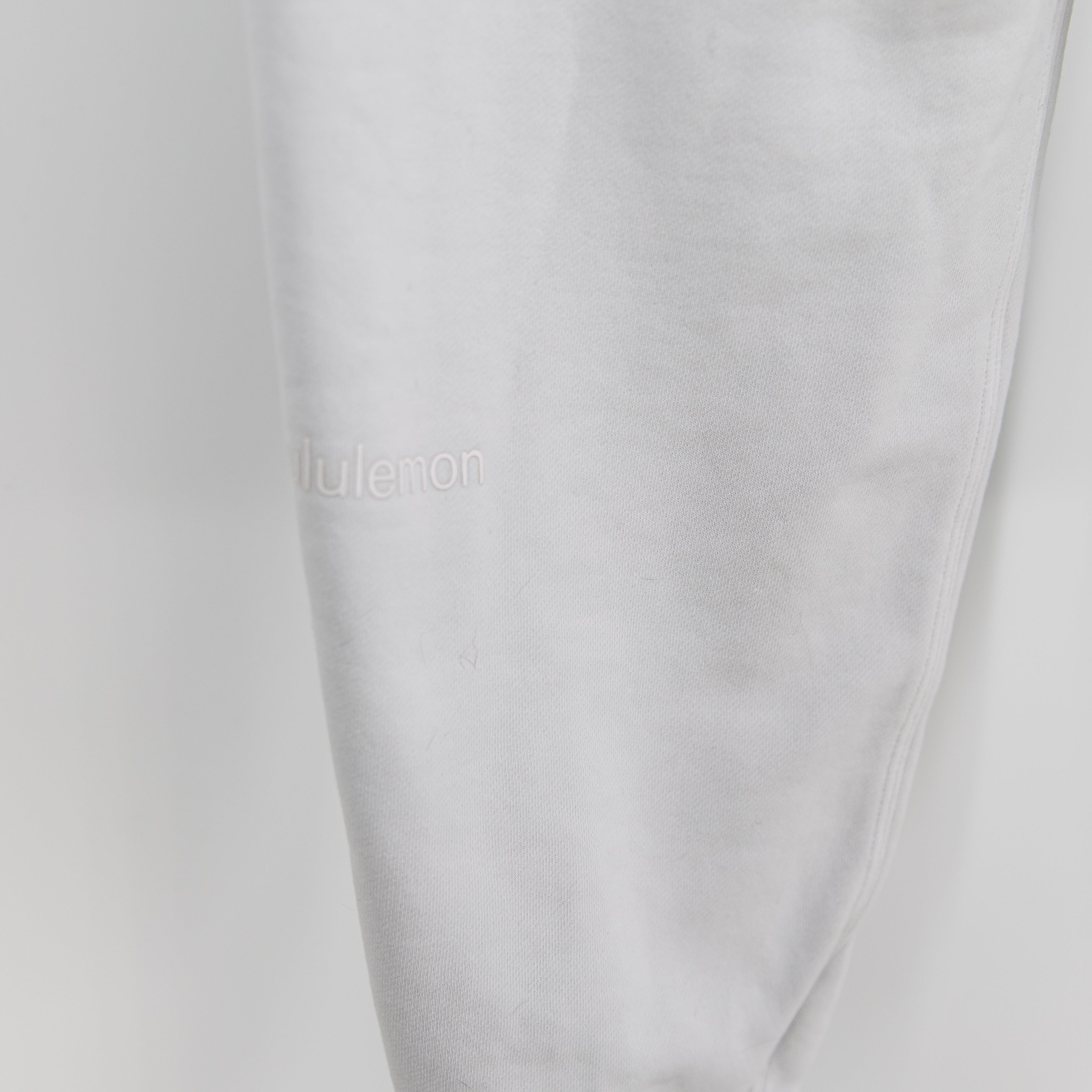 Lululemon Women's Relaxed Cotton Terry High-Rise Jogger Pants White 4