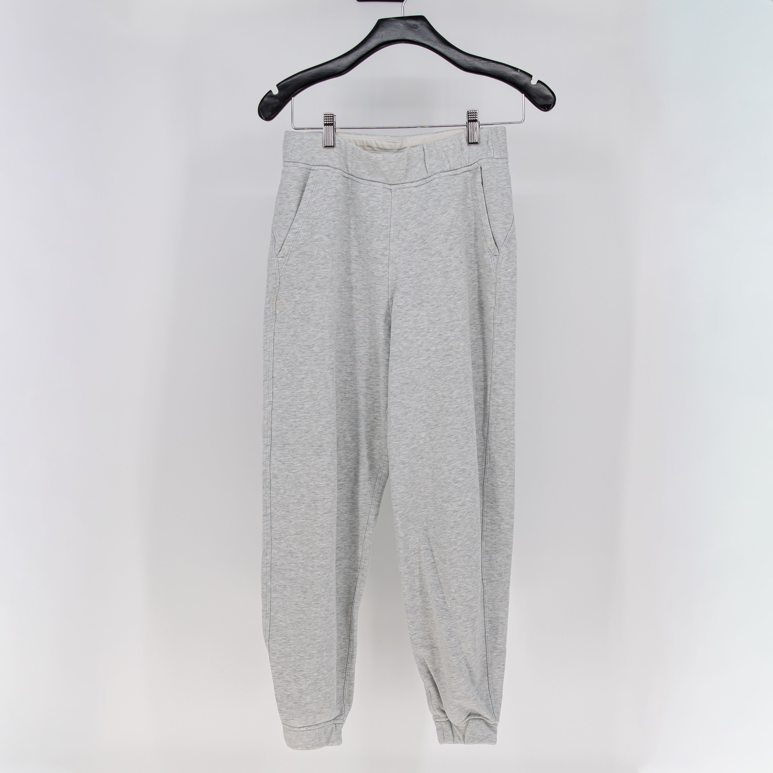 Lululemon Women's Relaxed Cotton Terry High-Rise Jogger Pants Heathered Gray 4