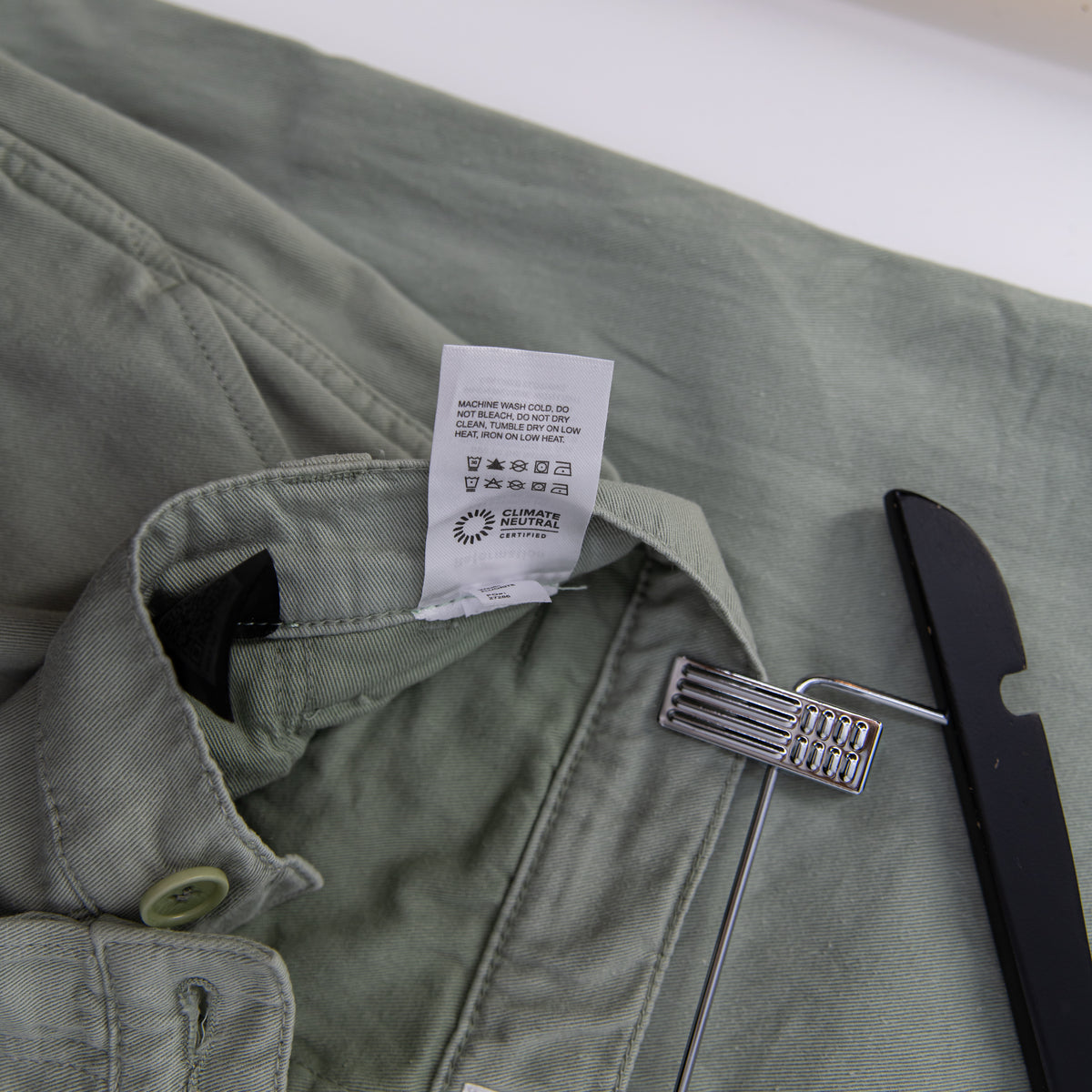 Reformation Jeans Women's Cotton Mid Rise Straight Leg Pants Sage Green 26