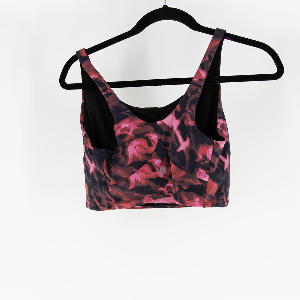 Lululemon Nulu Front-Darting Yoga Bra Light Support Intensity Pink Blossom Multi