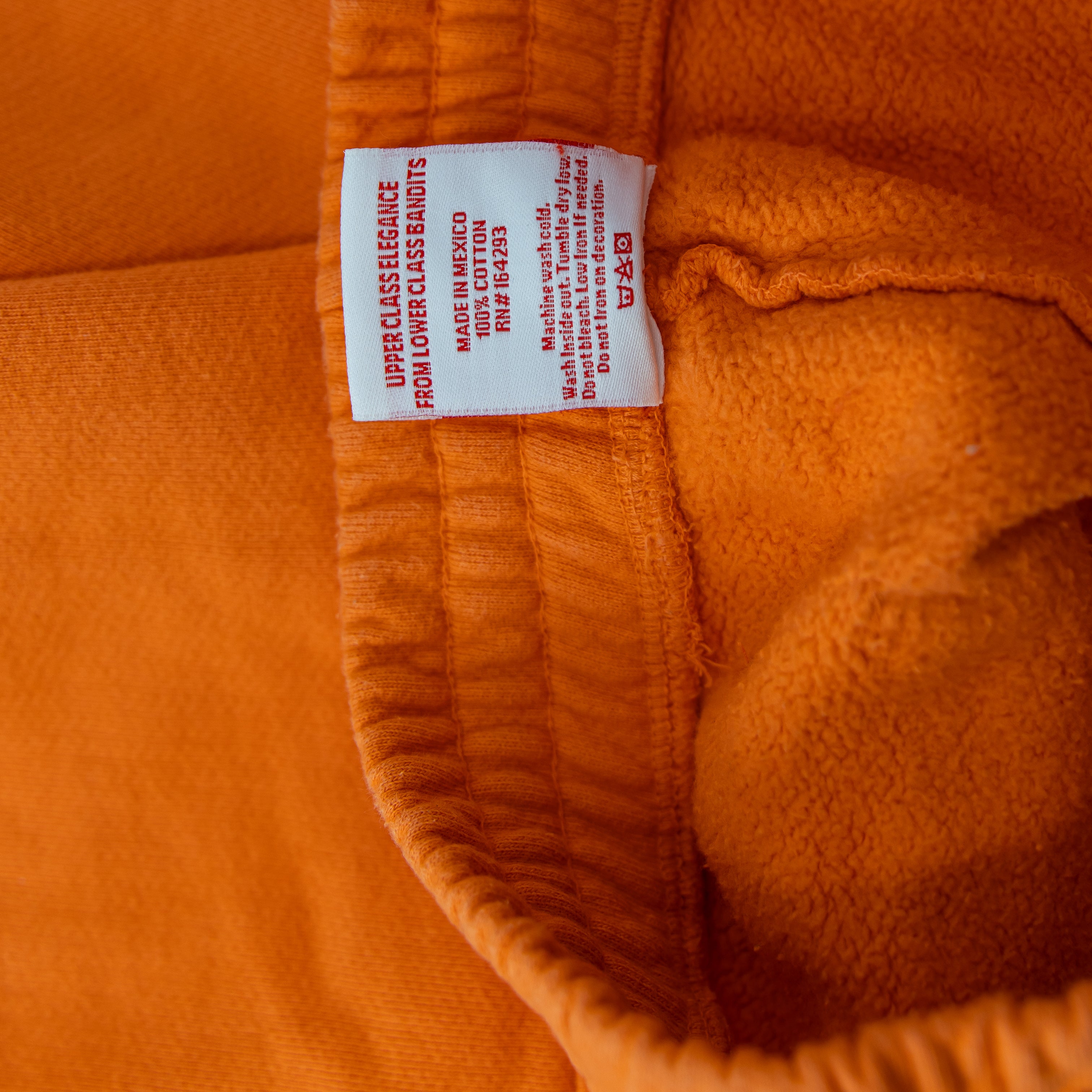 Ric3 Enchante Cotton Fleece Lined Orange Fruit Mini Sweat Shorts XS