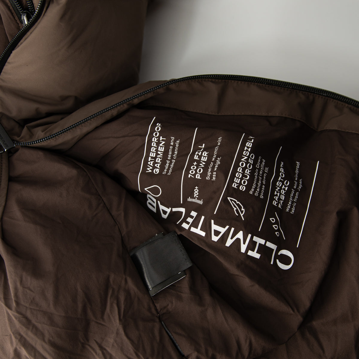 Aritzia The Super Puff Quilted Waterproof 700+ Fill Power Long Jacket Coat Brown