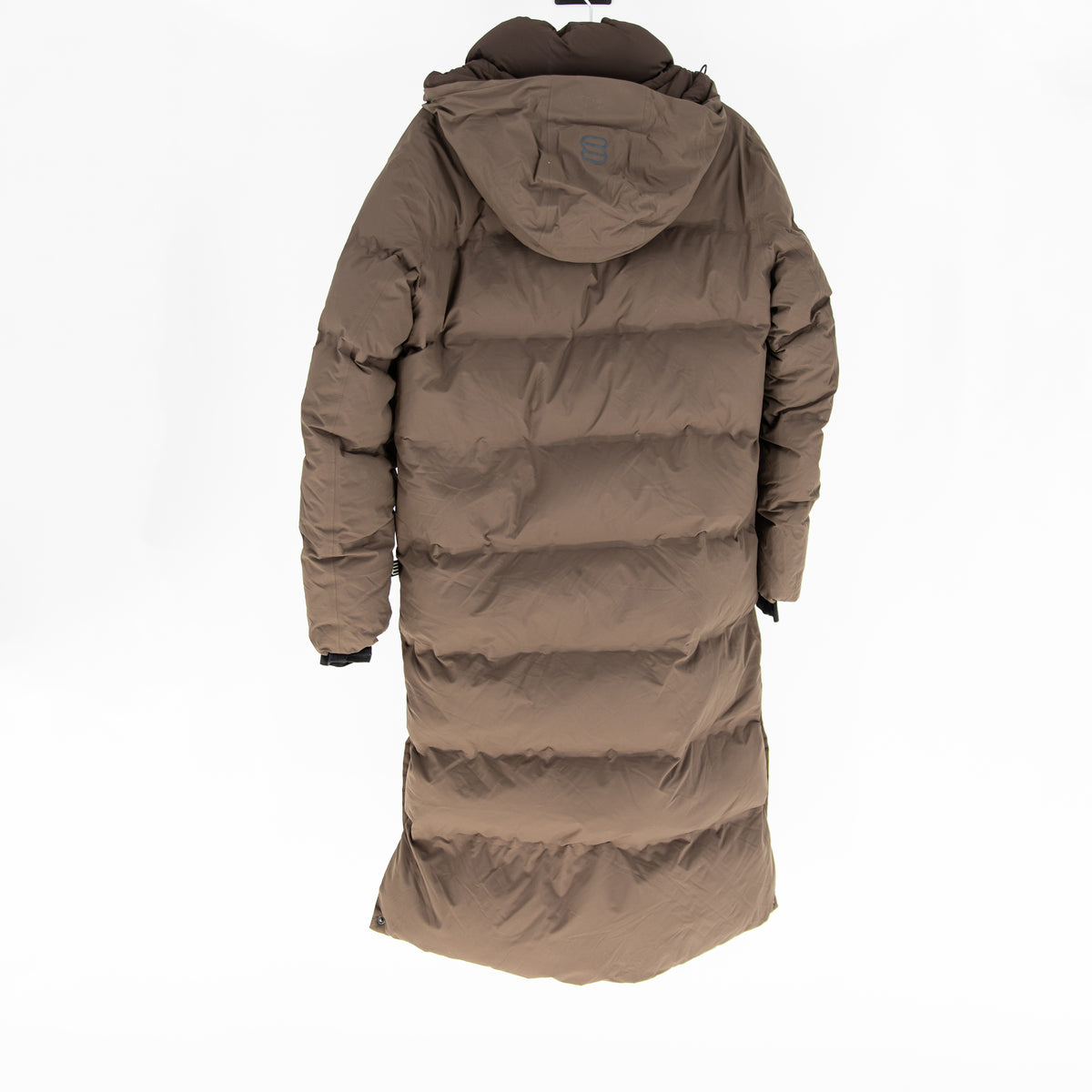 Aritzia The Super Puff Quilted Waterproof 700+ Fill Power Long Jacket Coat Brown