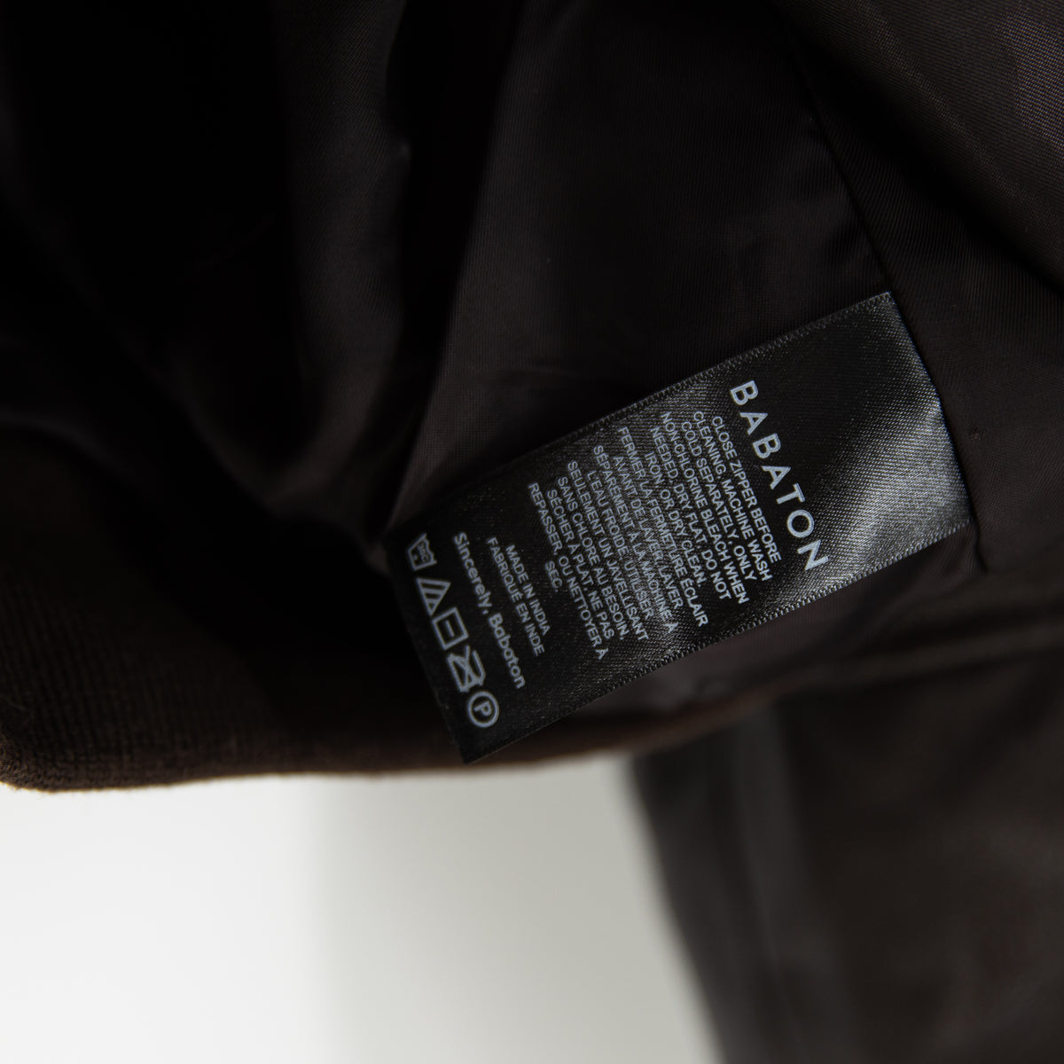 Aritzia Babaton Synergy UnReal Faux Vegan Leather Bomber Jacket Rich Mocha Brown