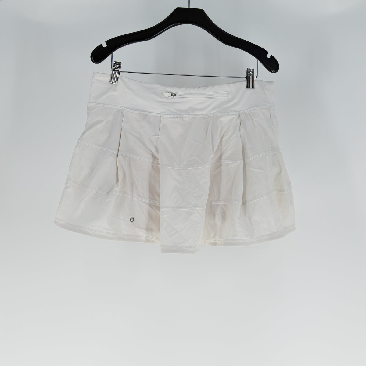 Lululemon Women's Pace Rival Mini Skirt 4-way Stretch 15" White 14