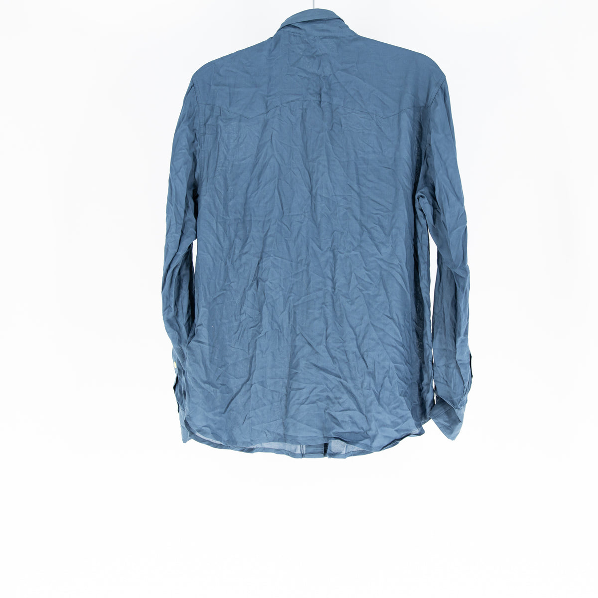 NEW Frye Women's Addie Collared Button Down Long Sleeve Blouse Shirt Bering Sea