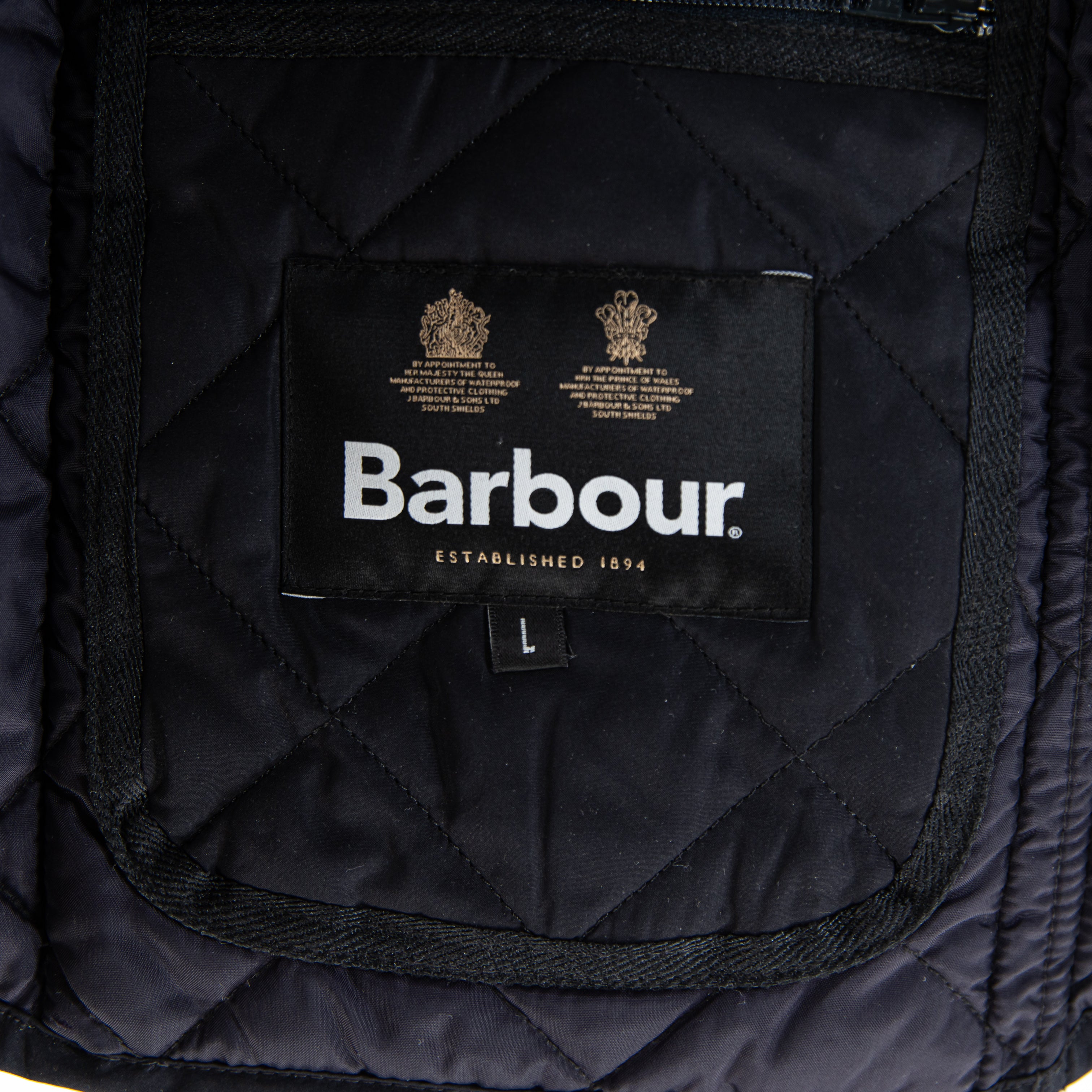 Barbour Men's Lowerdale Gilet Quilted Sleeveless Zip Snap Button Vest Black L