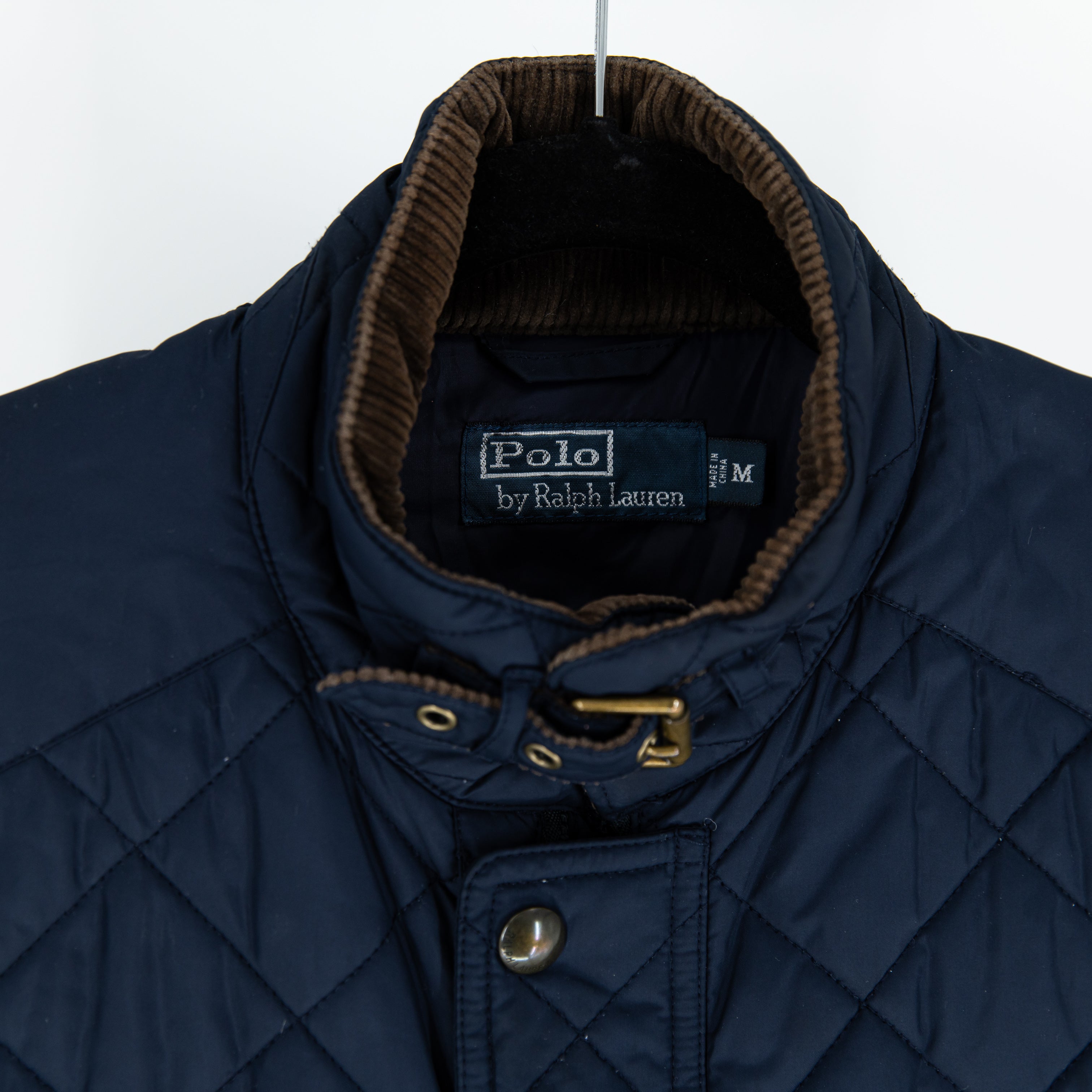 Polo By Ralph Lauren Men's Nylon Quilted Sleeveless Zip Snap Button Jacket Vest