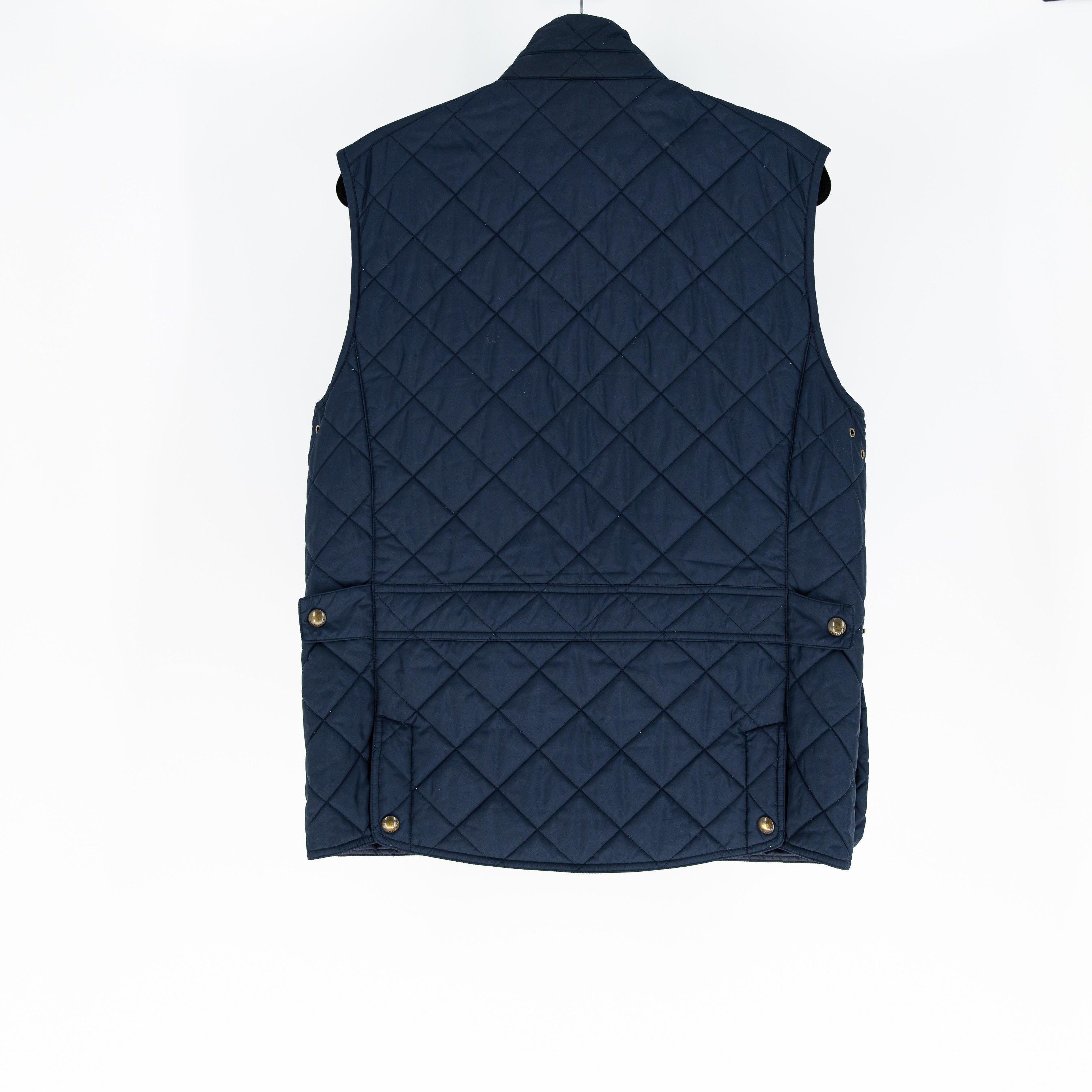 Polo By Ralph Lauren Men's Nylon Quilted Sleeveless Zip Snap Button Jacket Vest